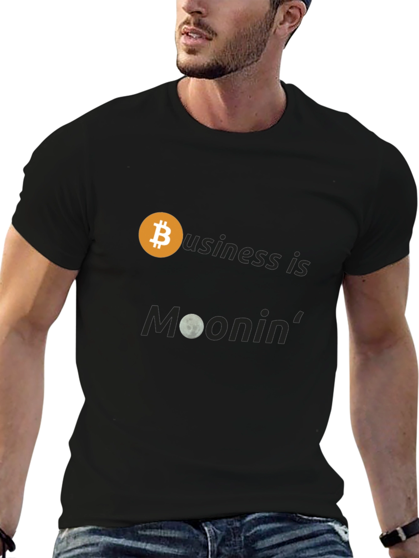 Bitcoin Moonin T-Shirt - Crypto Business