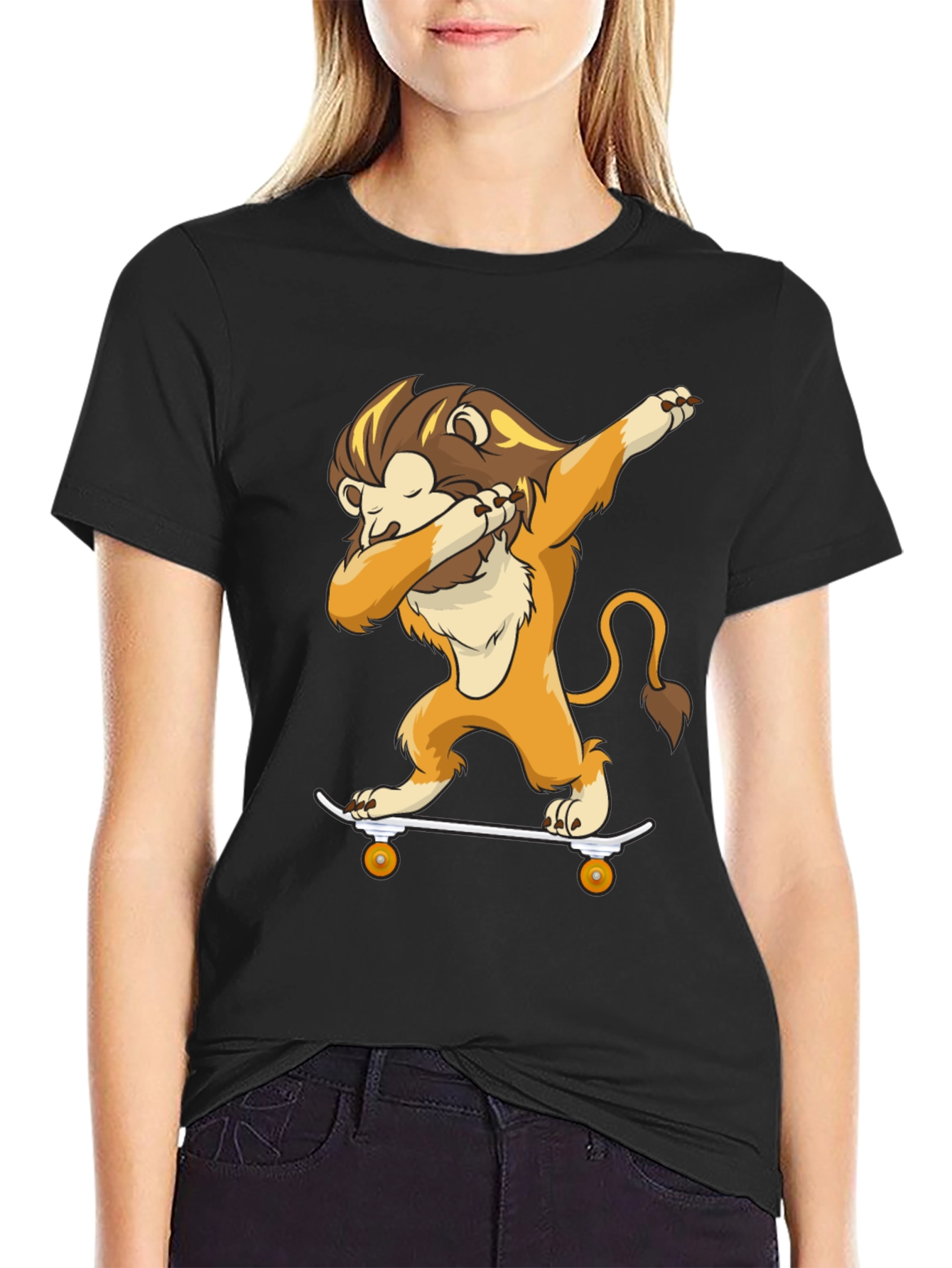 Lion Skateboard Dab T-Shirt