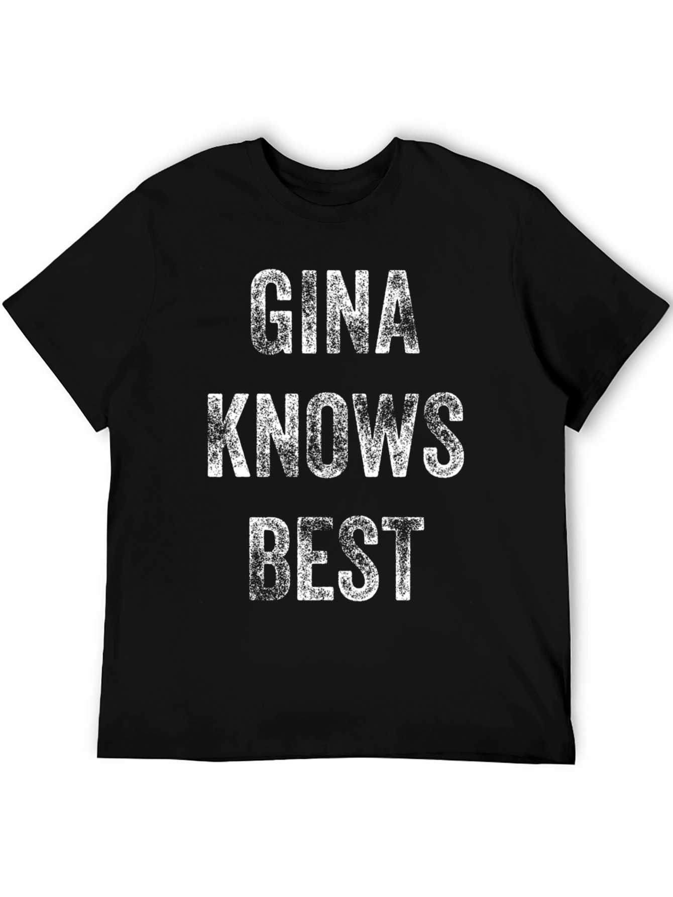 Gina Knows Best Black Graphic Tee