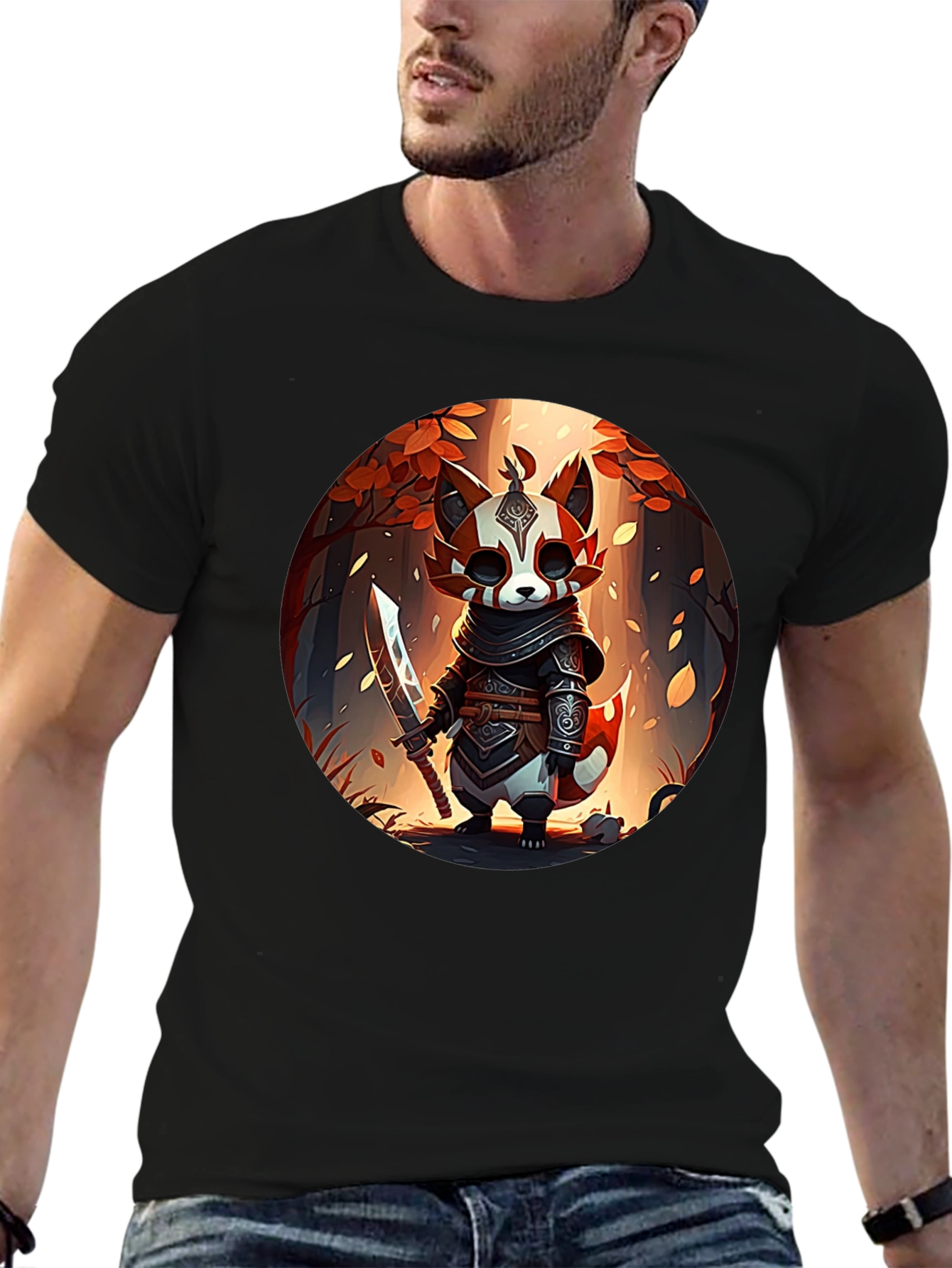 Warrior Red Panda Graphic Tee