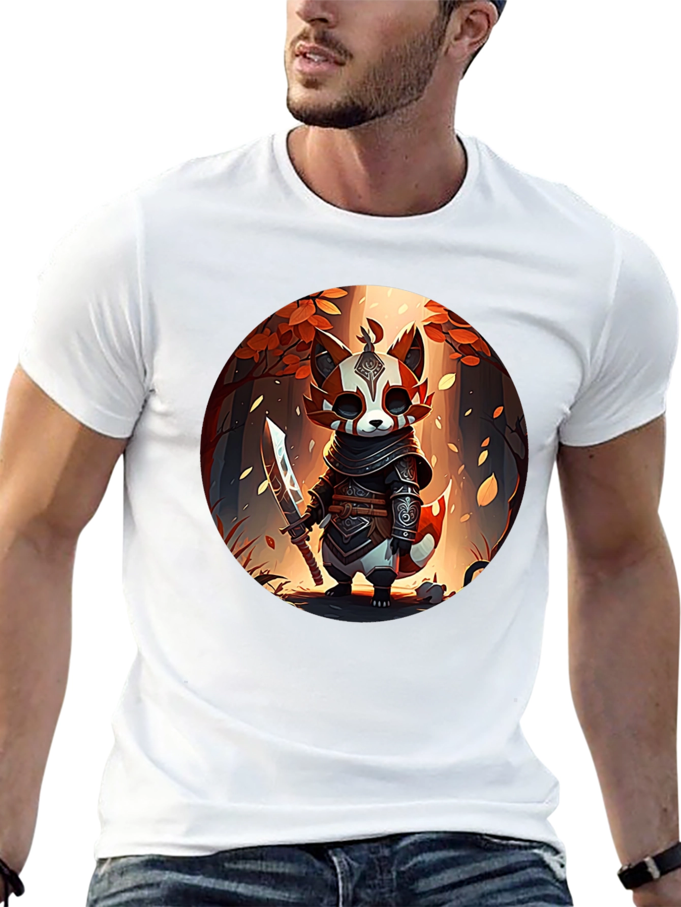 Warrior Red Panda Graphic Tee