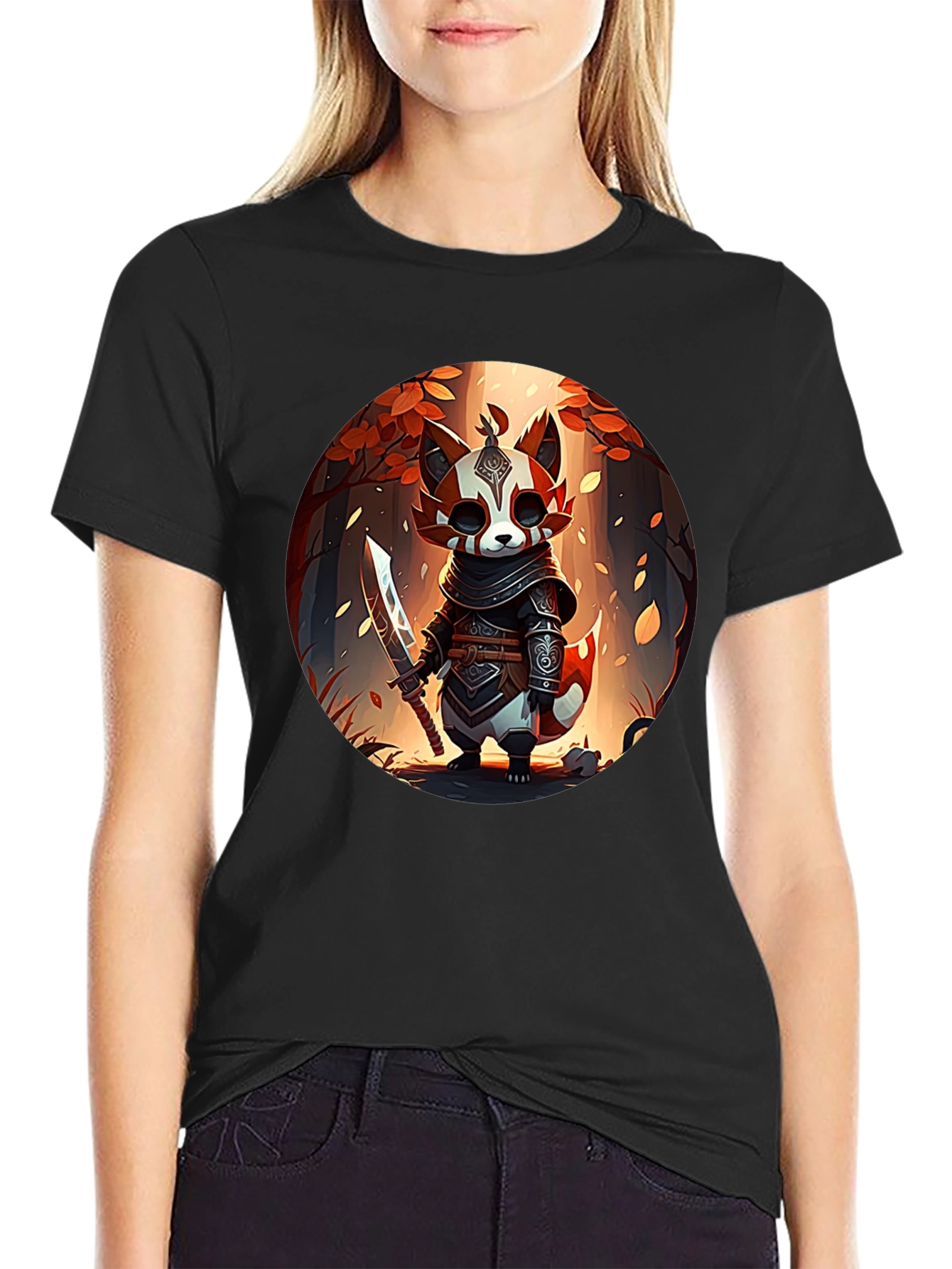 Warrior Red Panda Graphic Tee