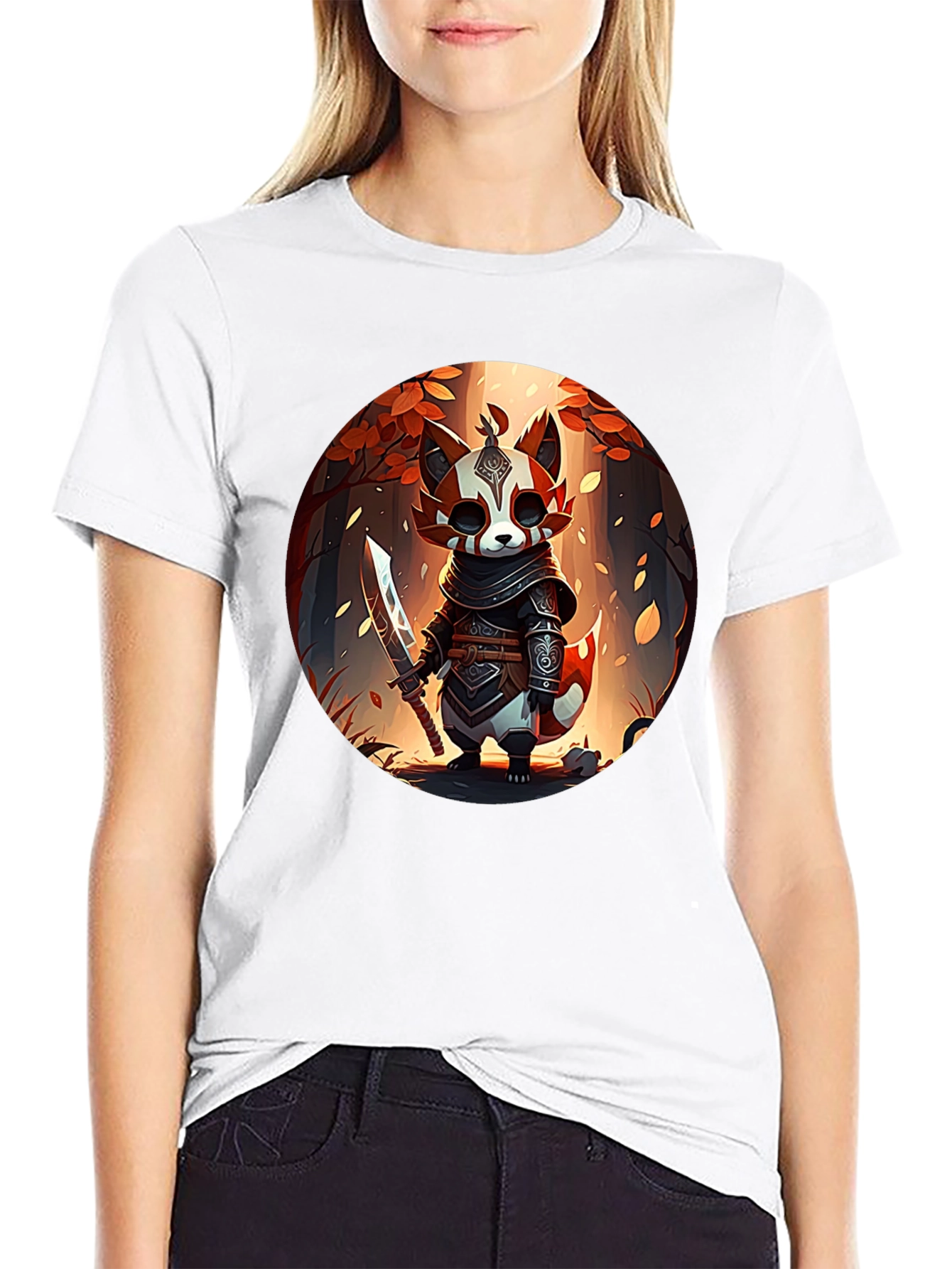 Warrior Red Panda Graphic Tee