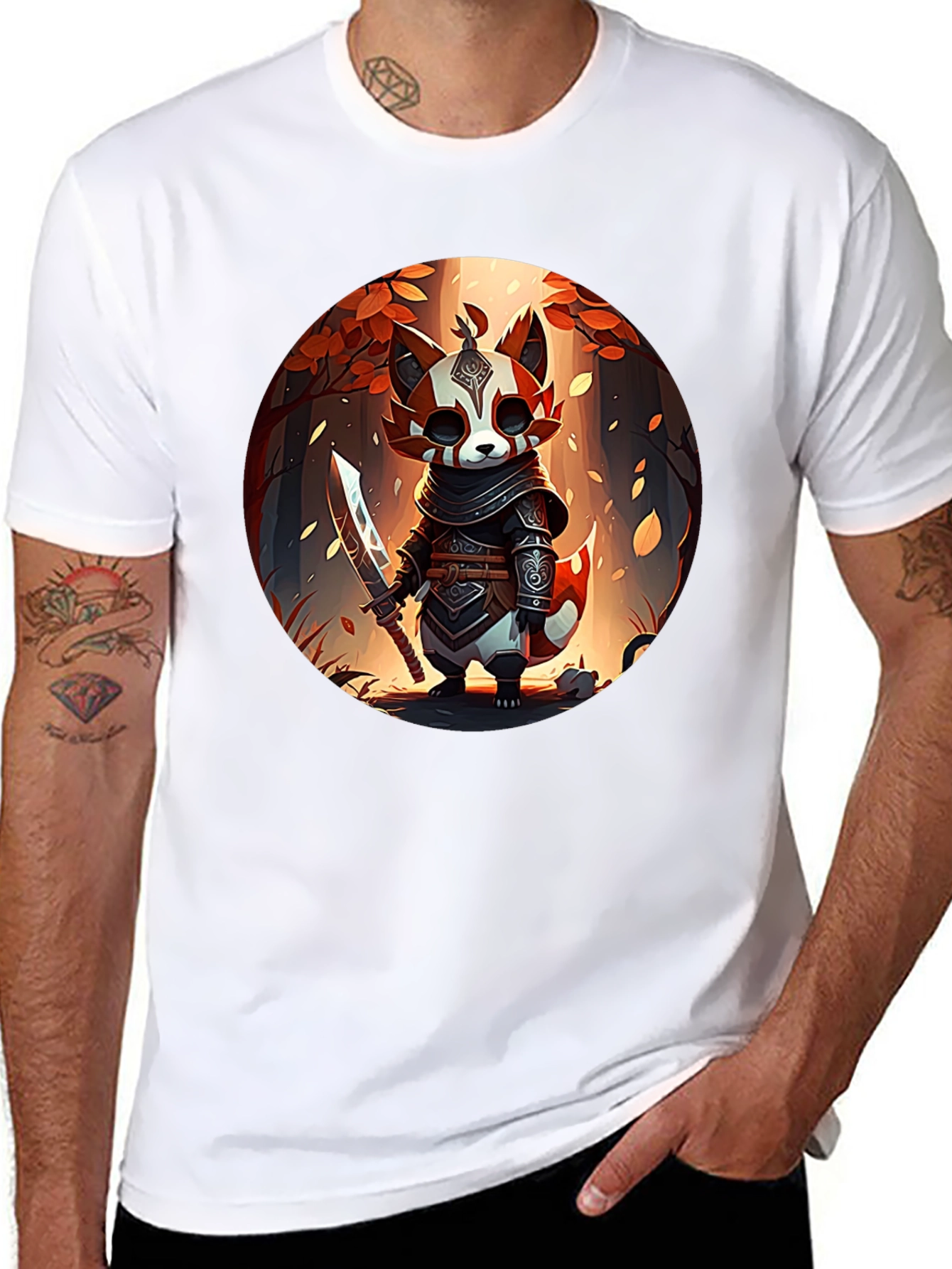 Warrior Red Panda Graphic Tee