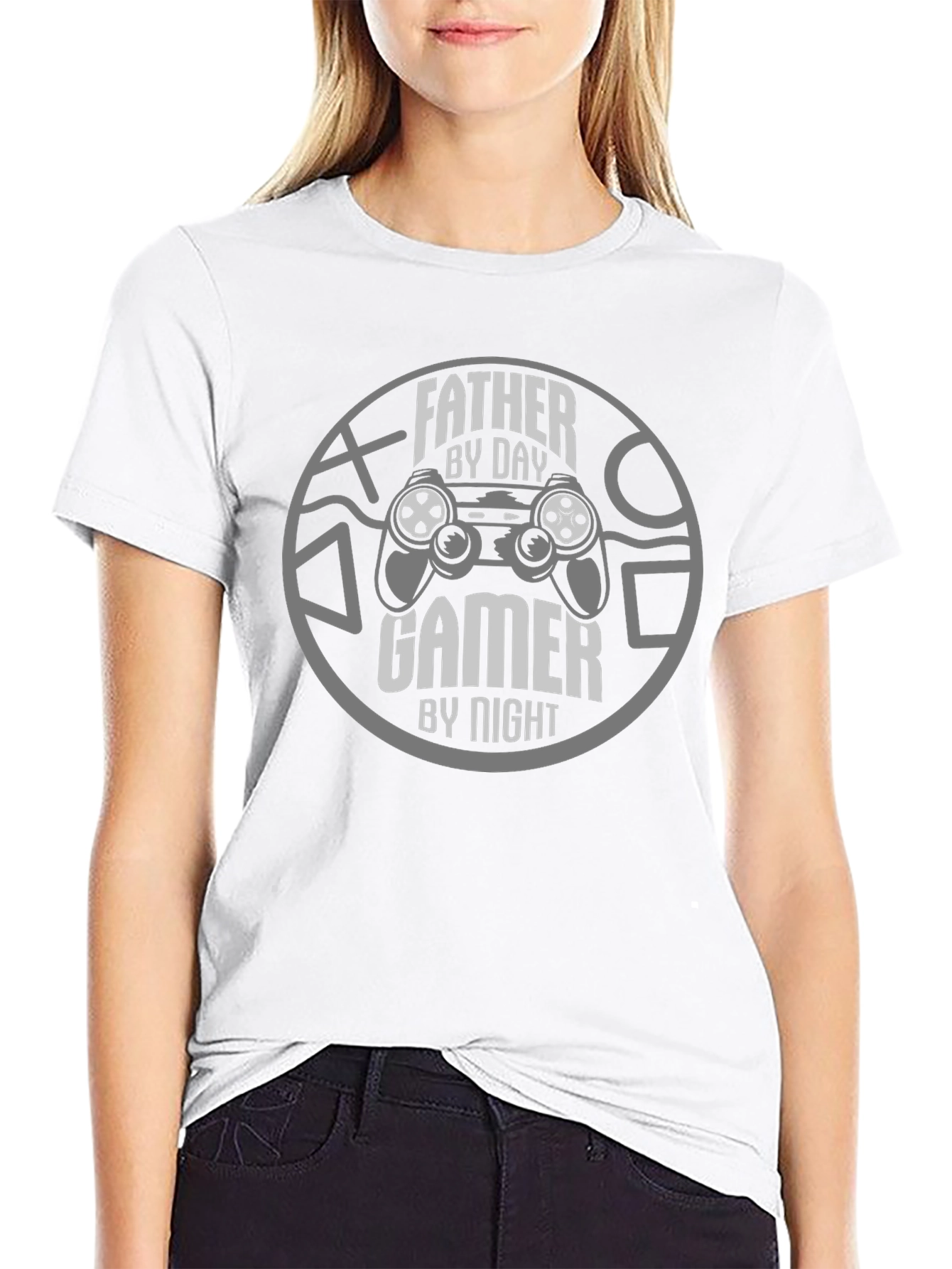 Father By Day Gamer By Night Graphic Tee