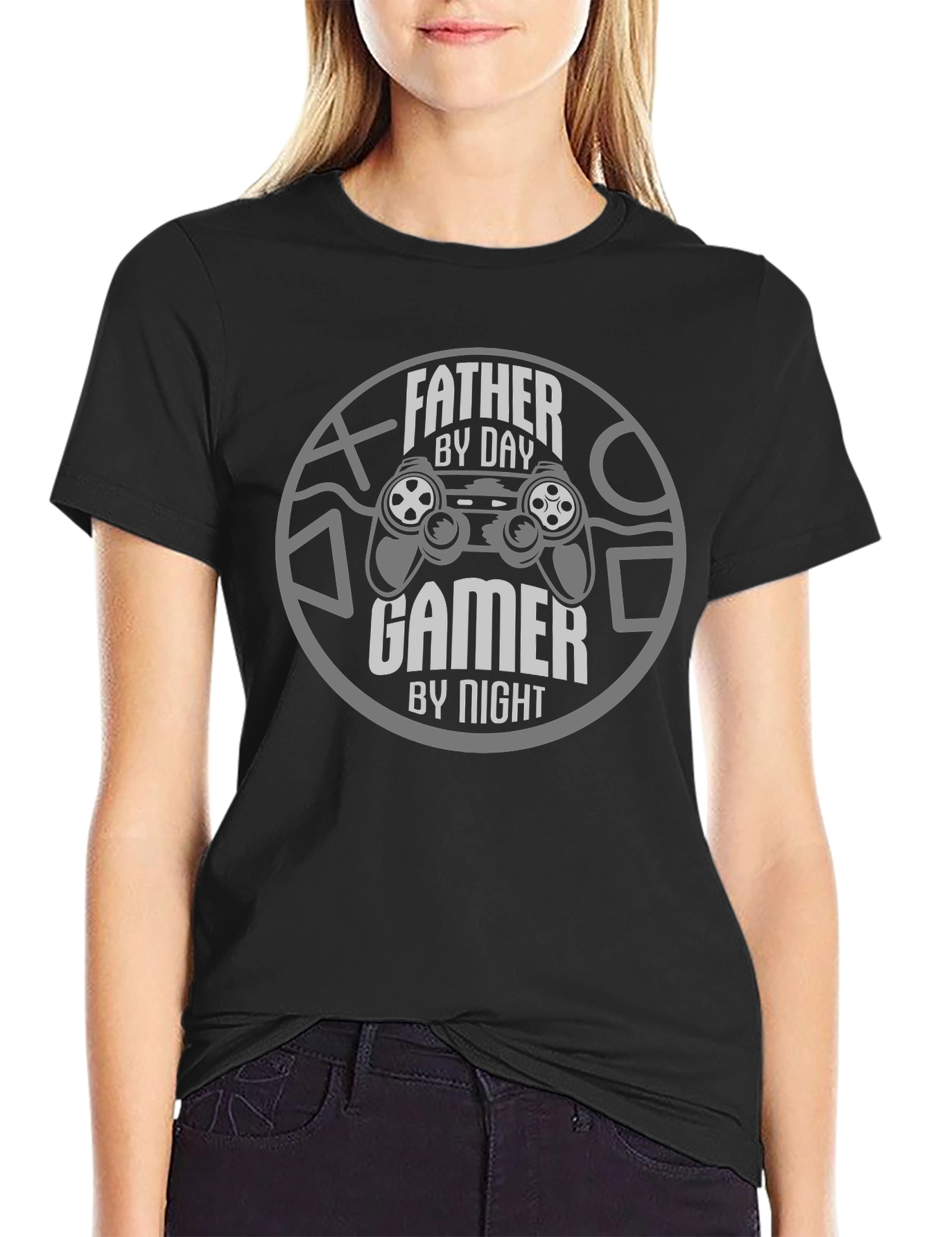 Father By Day Gamer By Night Graphic Tee