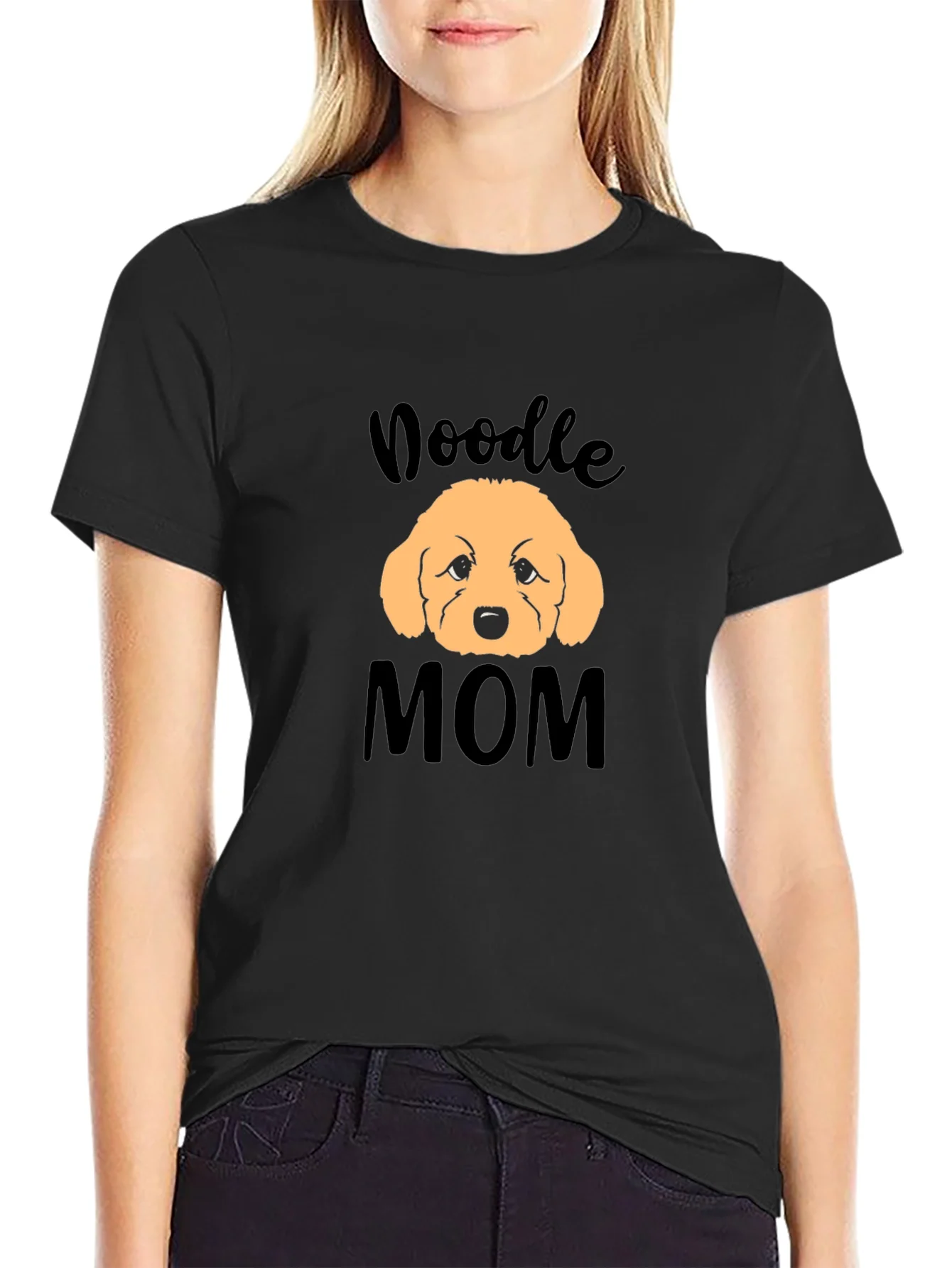 Doodle Mom Black T-Shirt