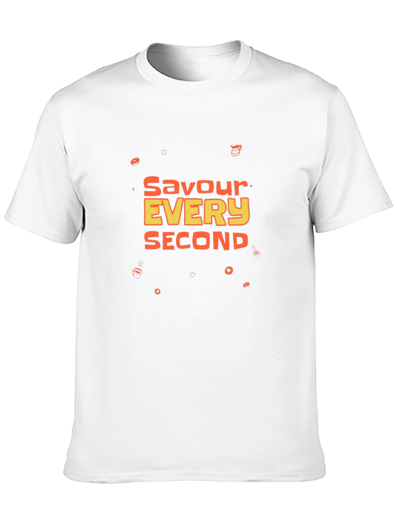 Savour Every Second Graphic Tee - Black