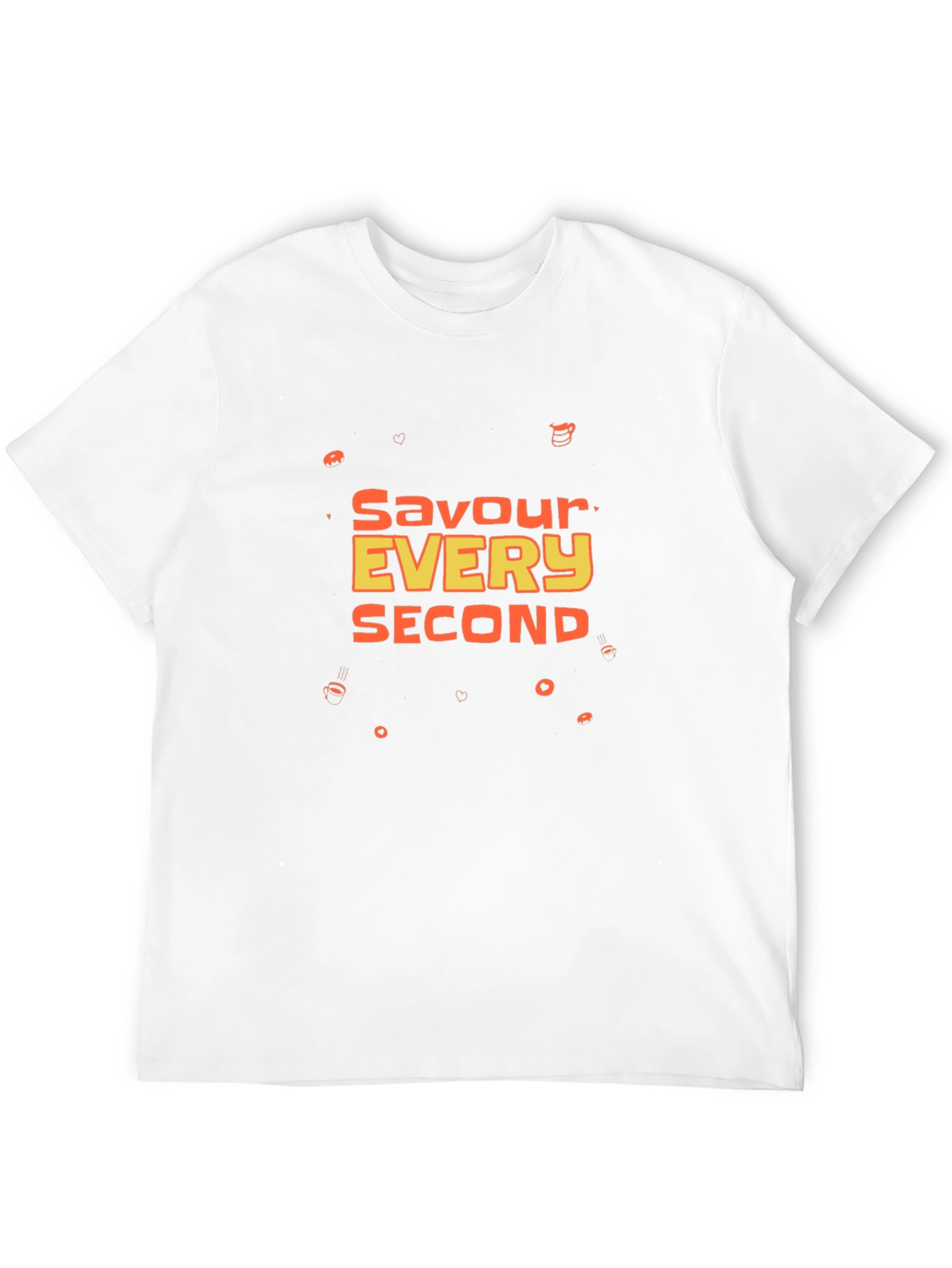 Savour Every Second Graphic Tee - Black