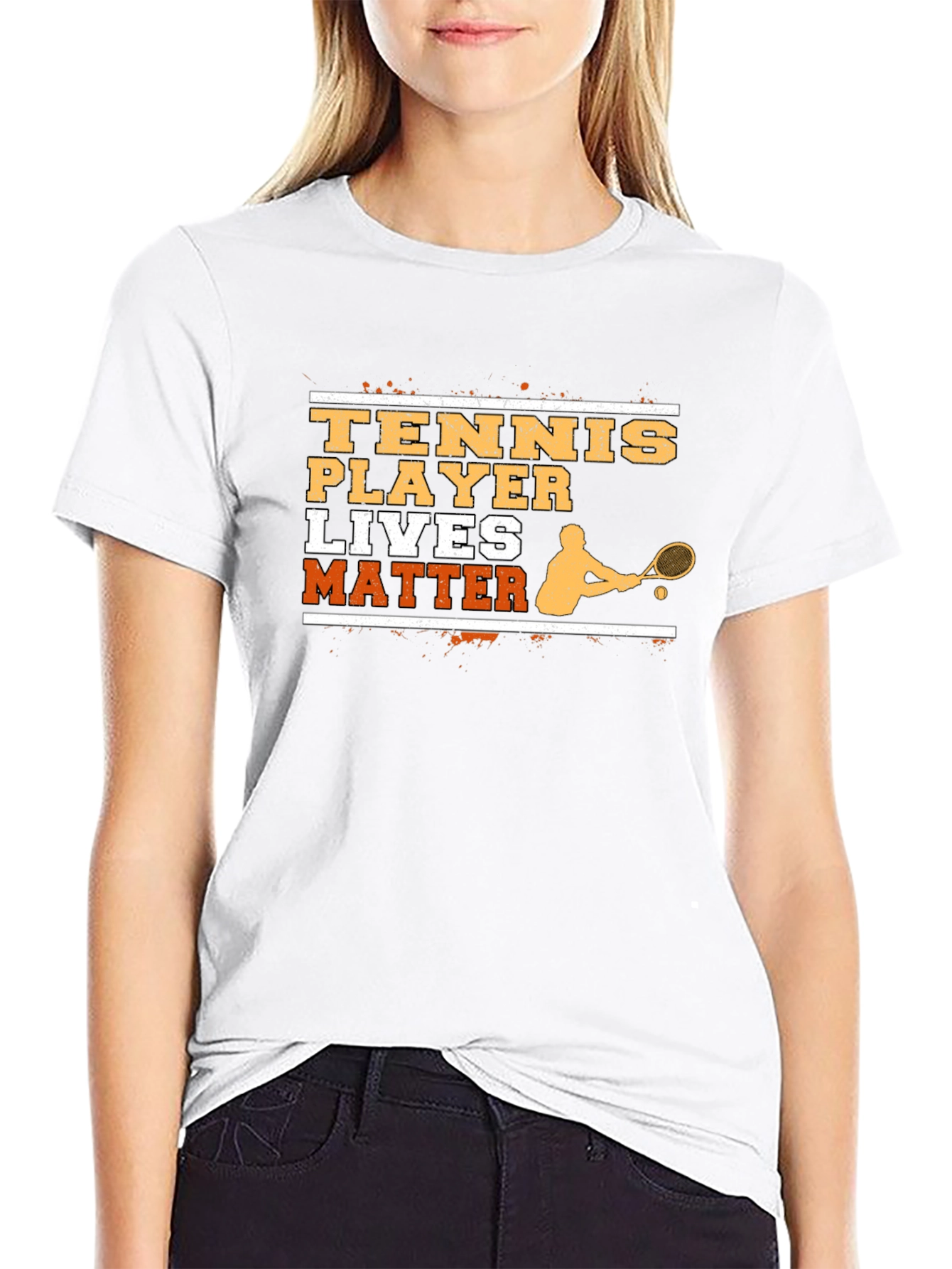 Tennis Player Lives Matter Graphic T-Shirt
