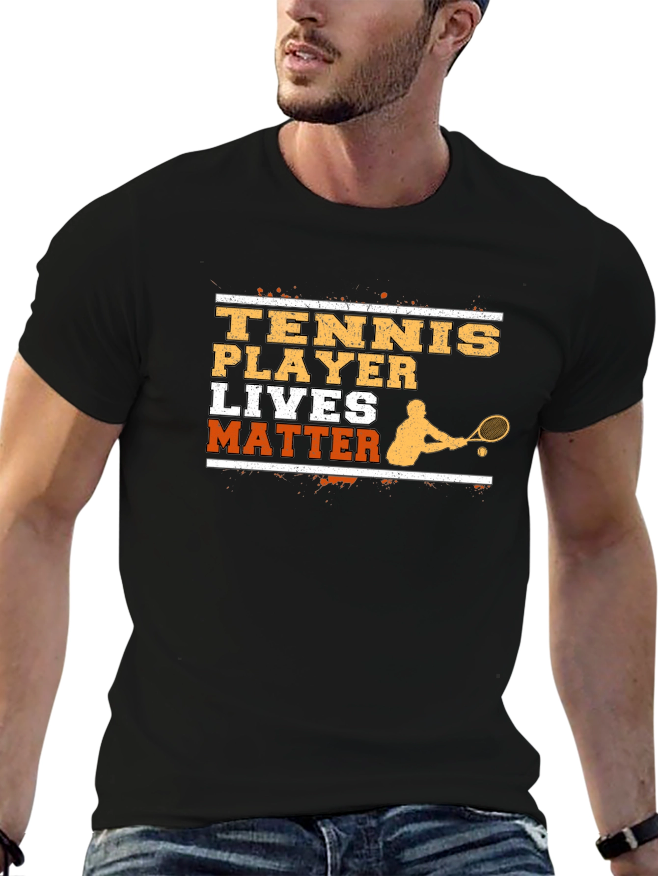 Tennis Player Lives Matter Graphic T-Shirt