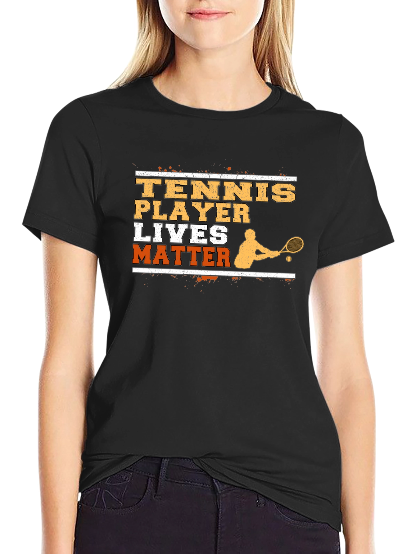 Tennis Player Lives Matter Graphic T-Shirt
