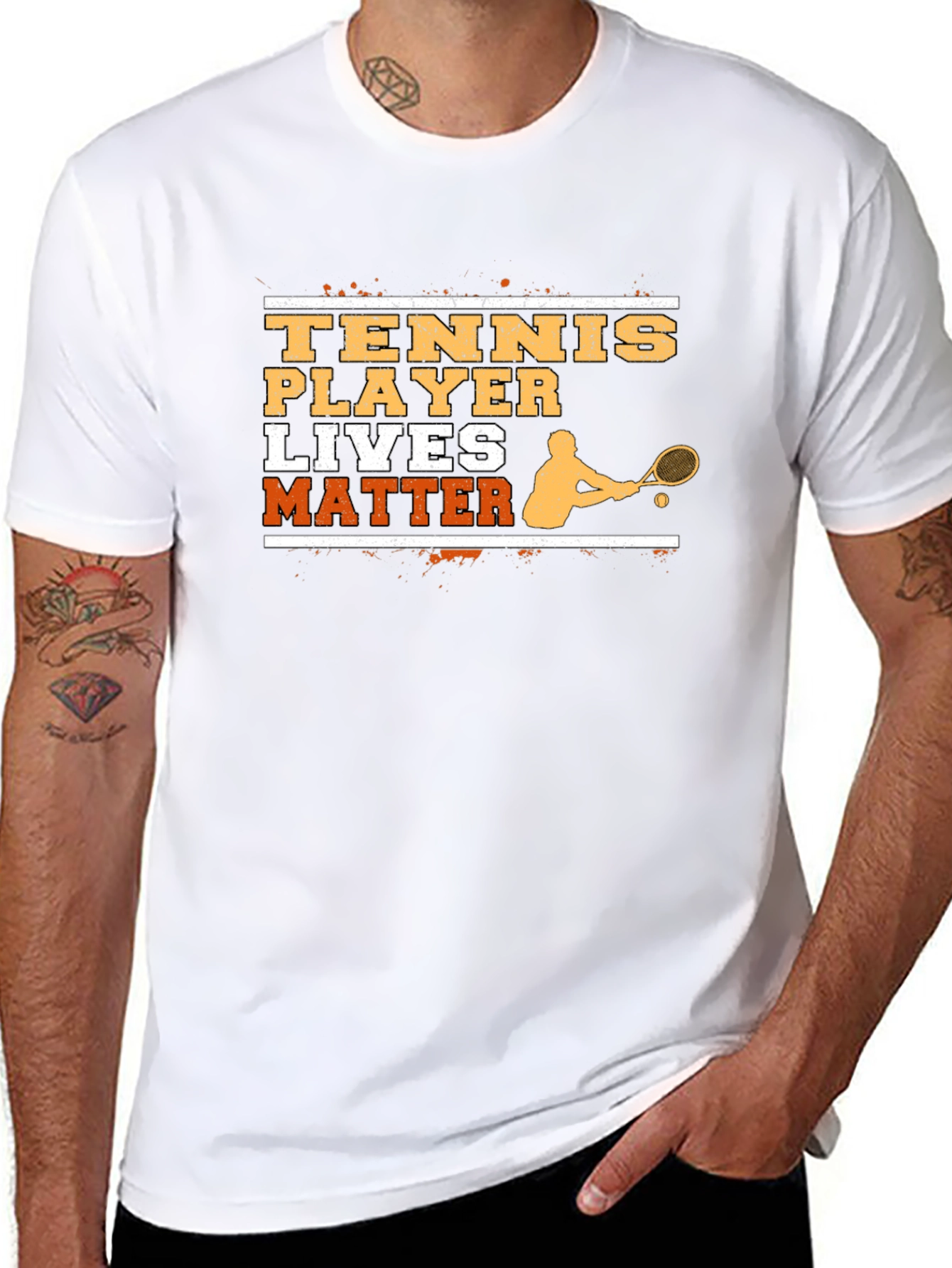Tennis Player Lives Matter Graphic T-Shirt