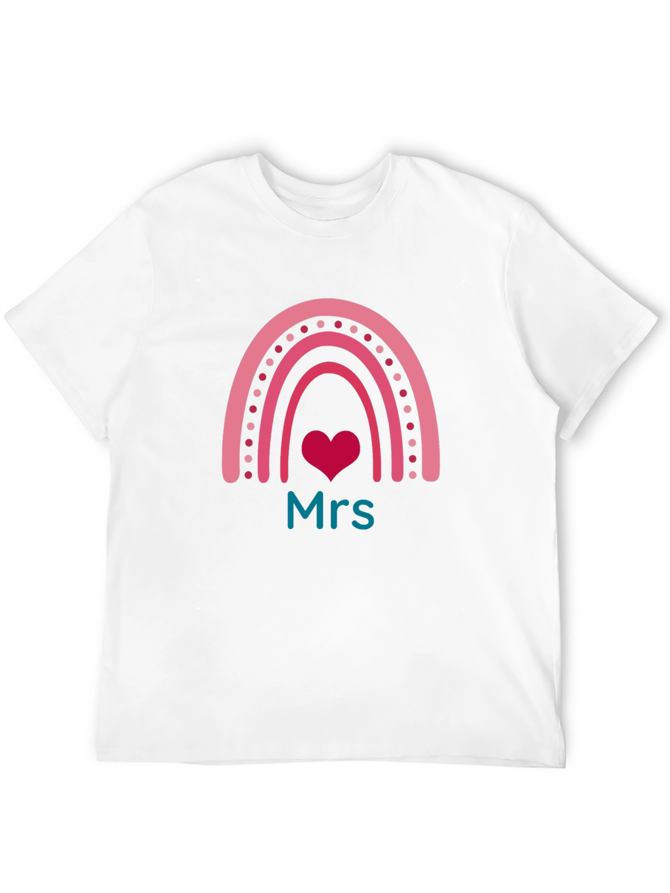 Mrs. Rainbow Heart T-Shirt