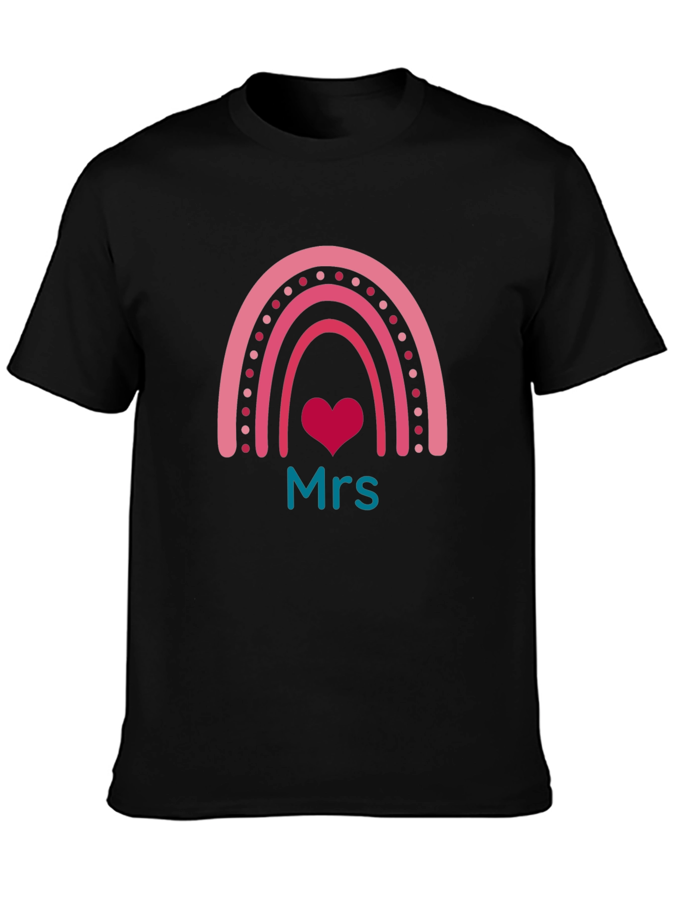 Mrs. Rainbow Heart T-Shirt