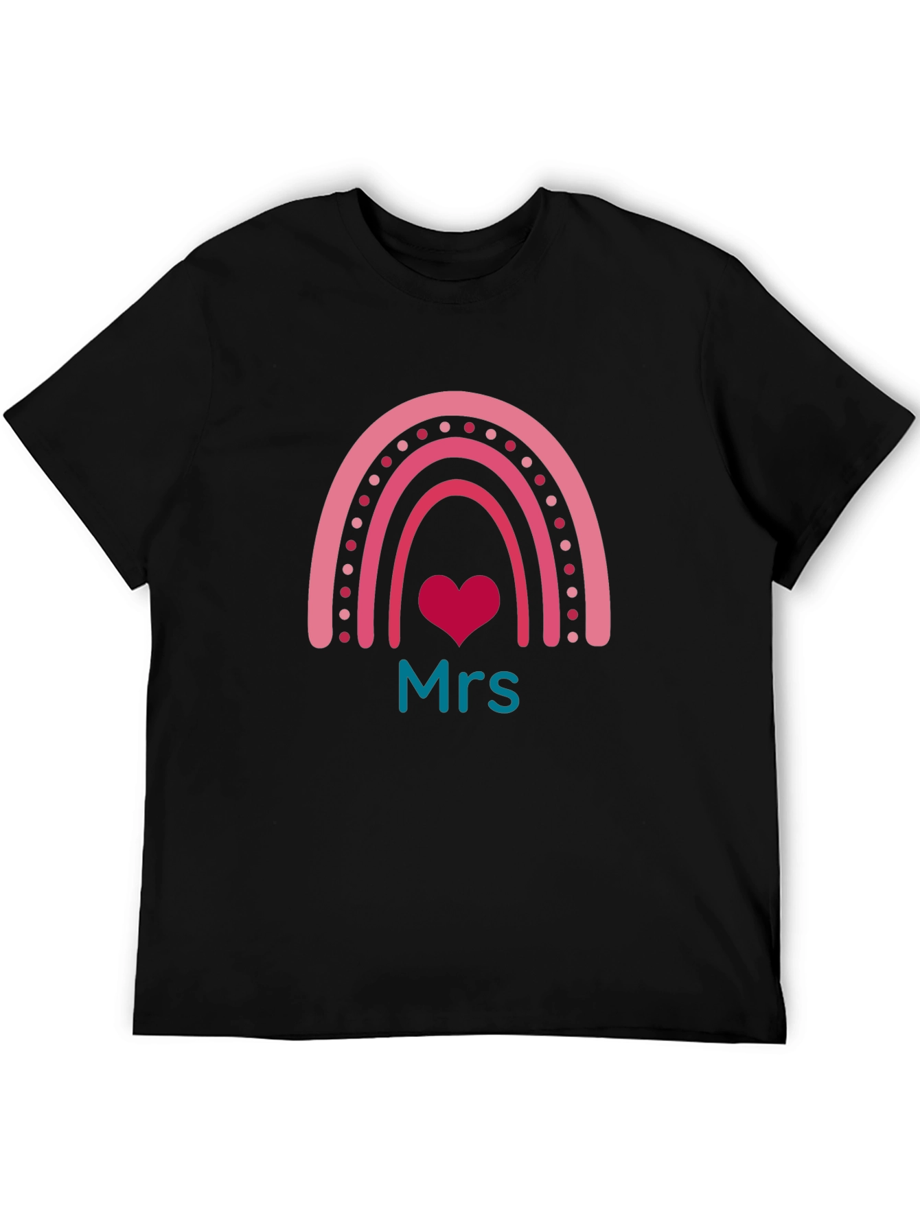 Mrs. Rainbow Heart T-Shirt