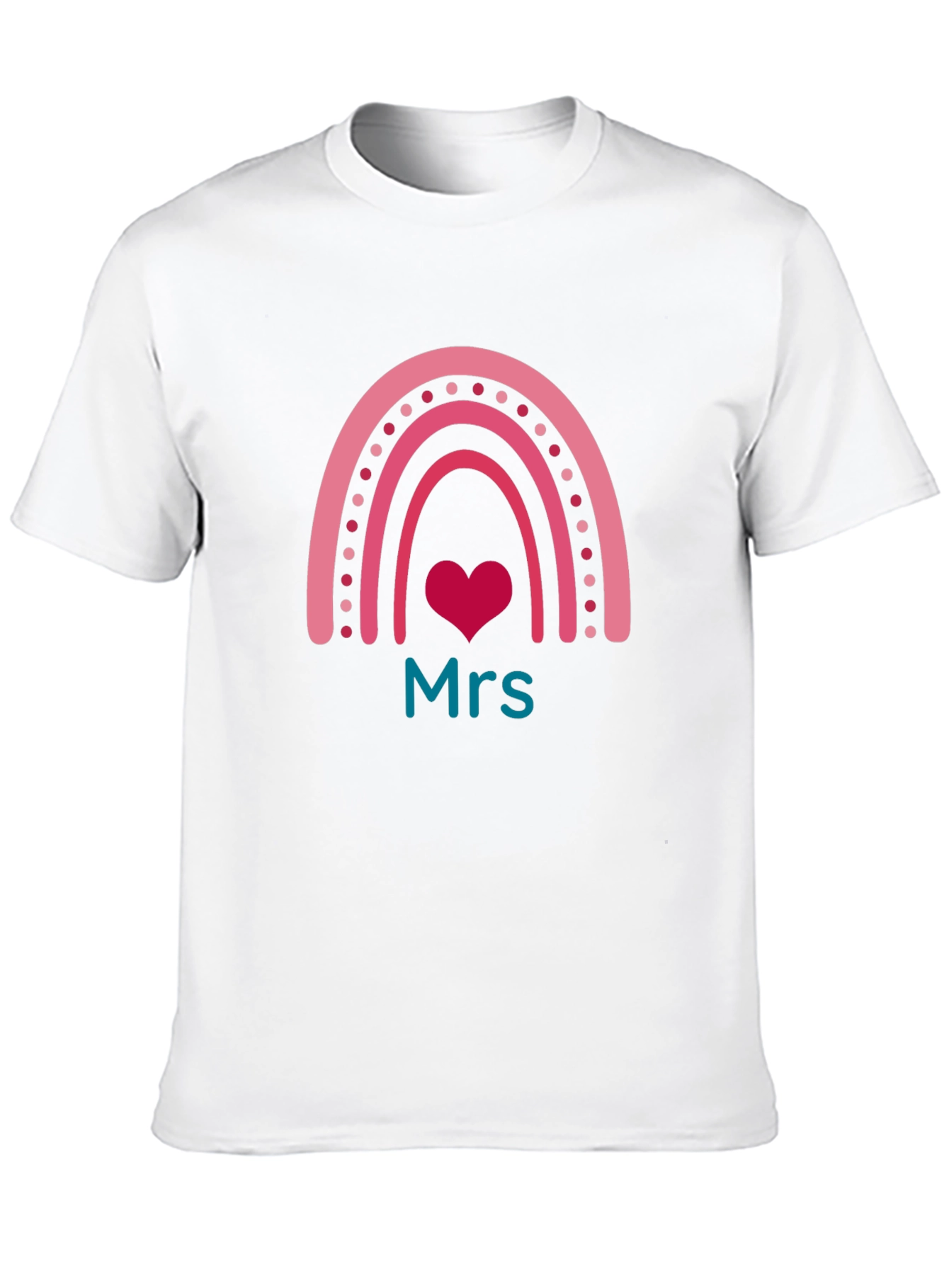 Mrs. Rainbow Heart T-Shirt