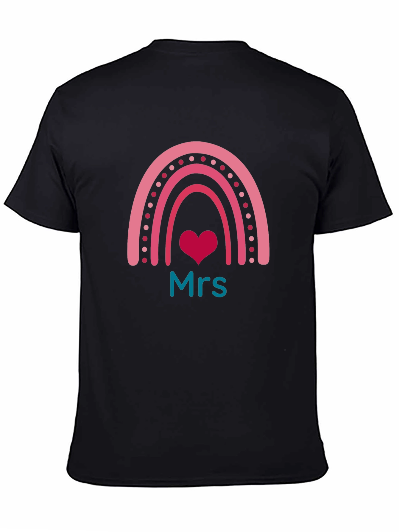 Mrs. Rainbow Heart T-Shirt