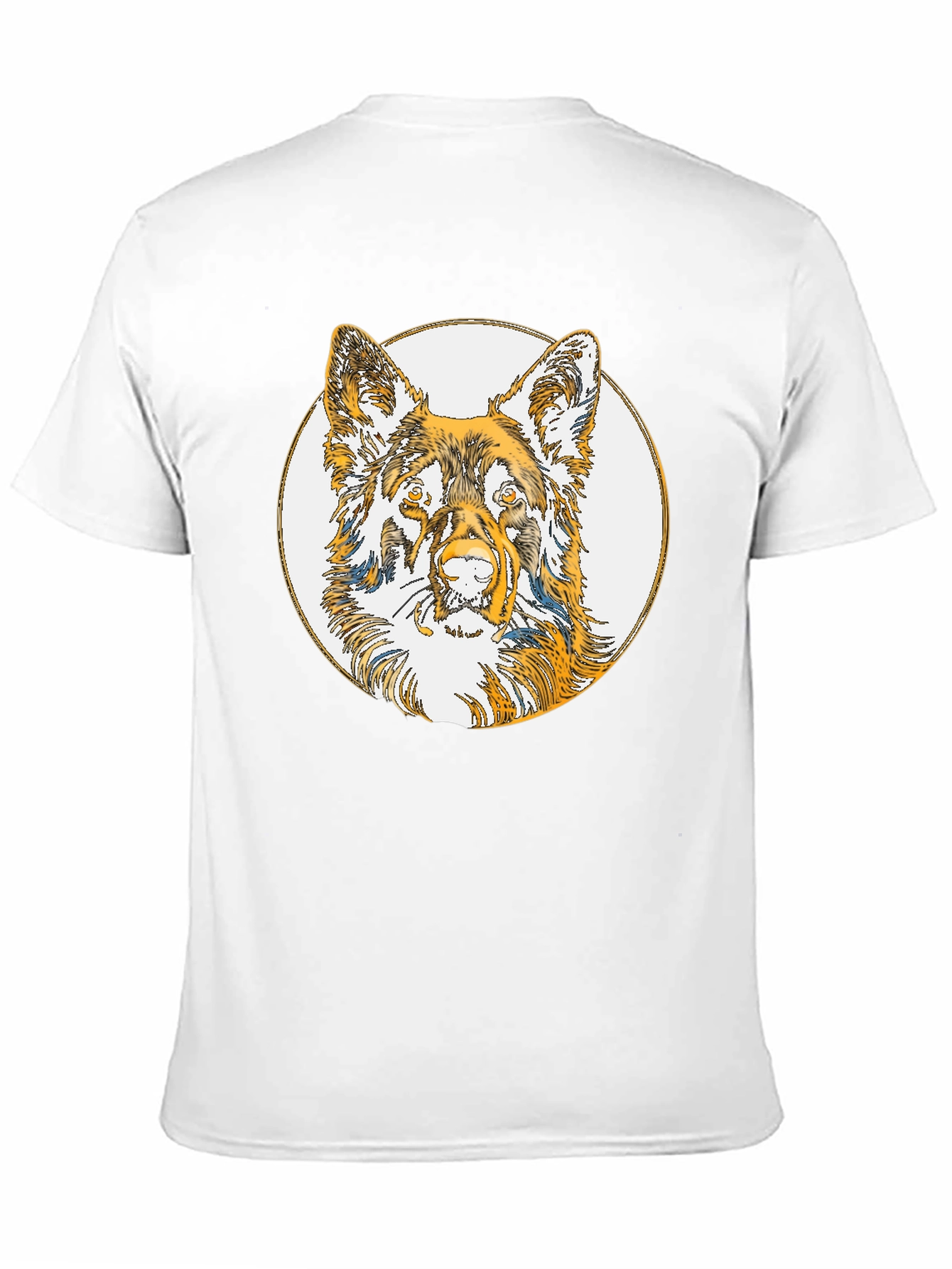 Dog Sketch Tee - Black Cotton Blend