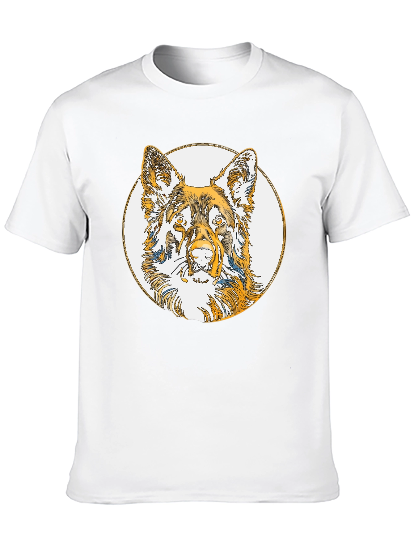 Dog Sketch Tee - Black Cotton Blend