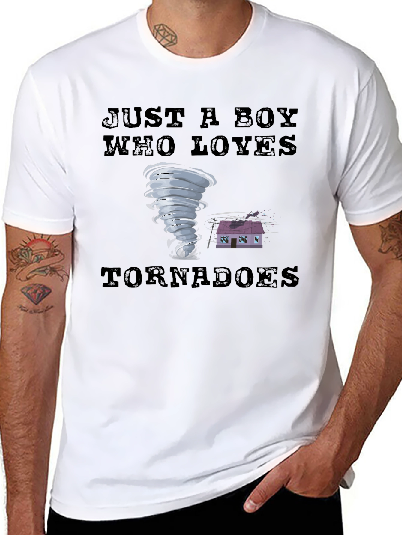 Just a Boy Who Loves Tornadoes T-Shirt