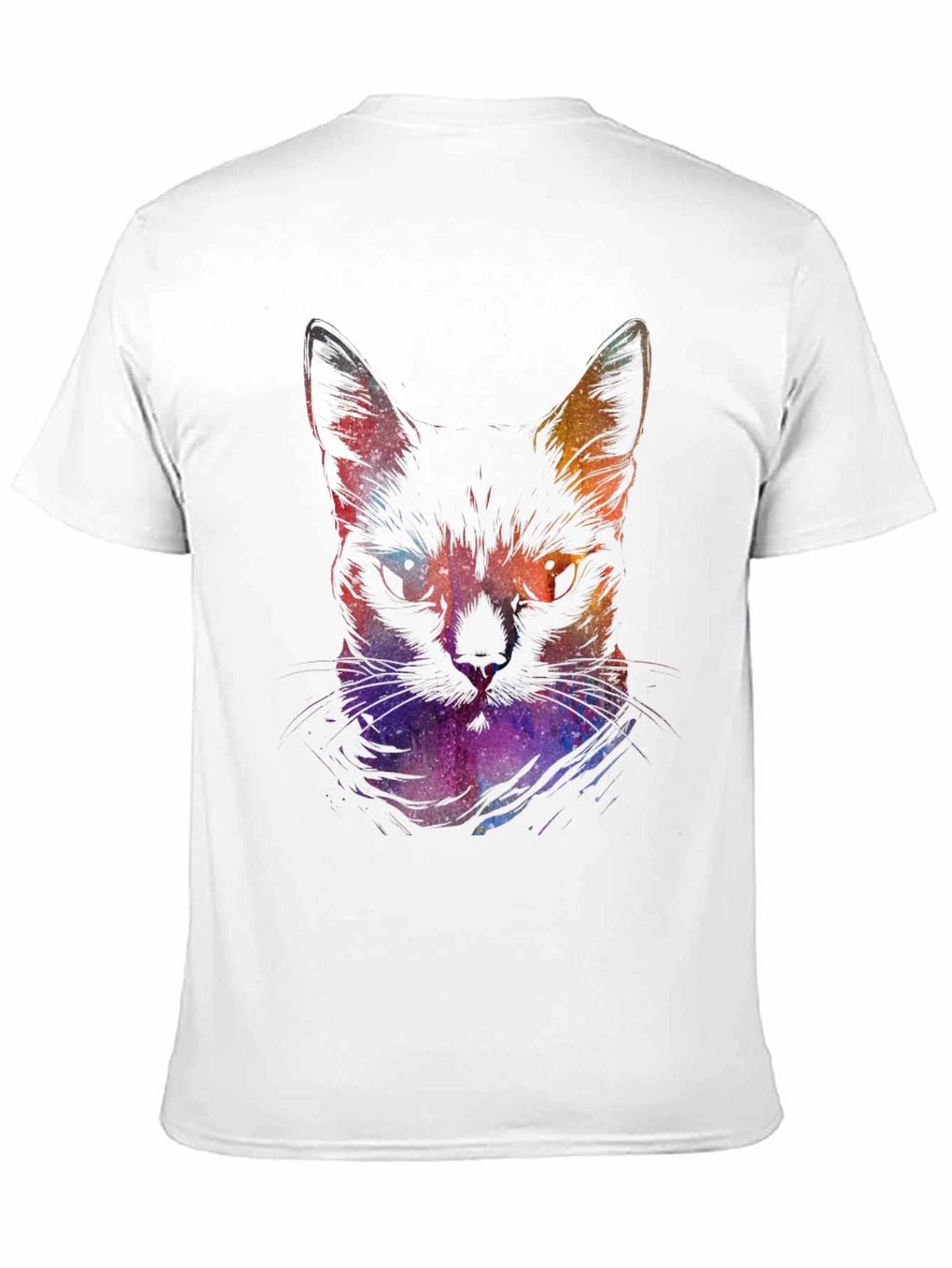 Cosmic Cat Graphic Tee - Black