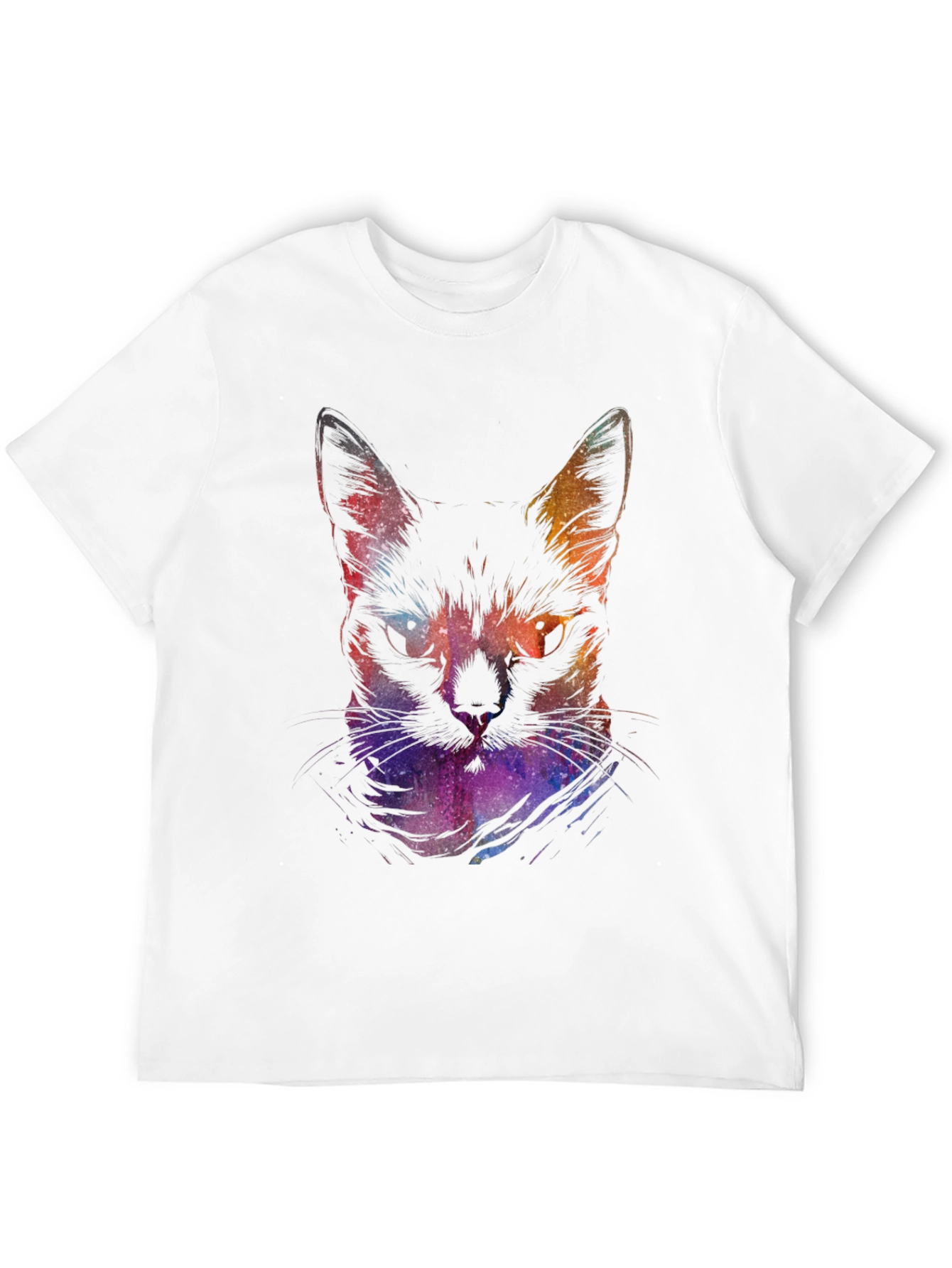 Cosmic Cat Graphic Tee - Black