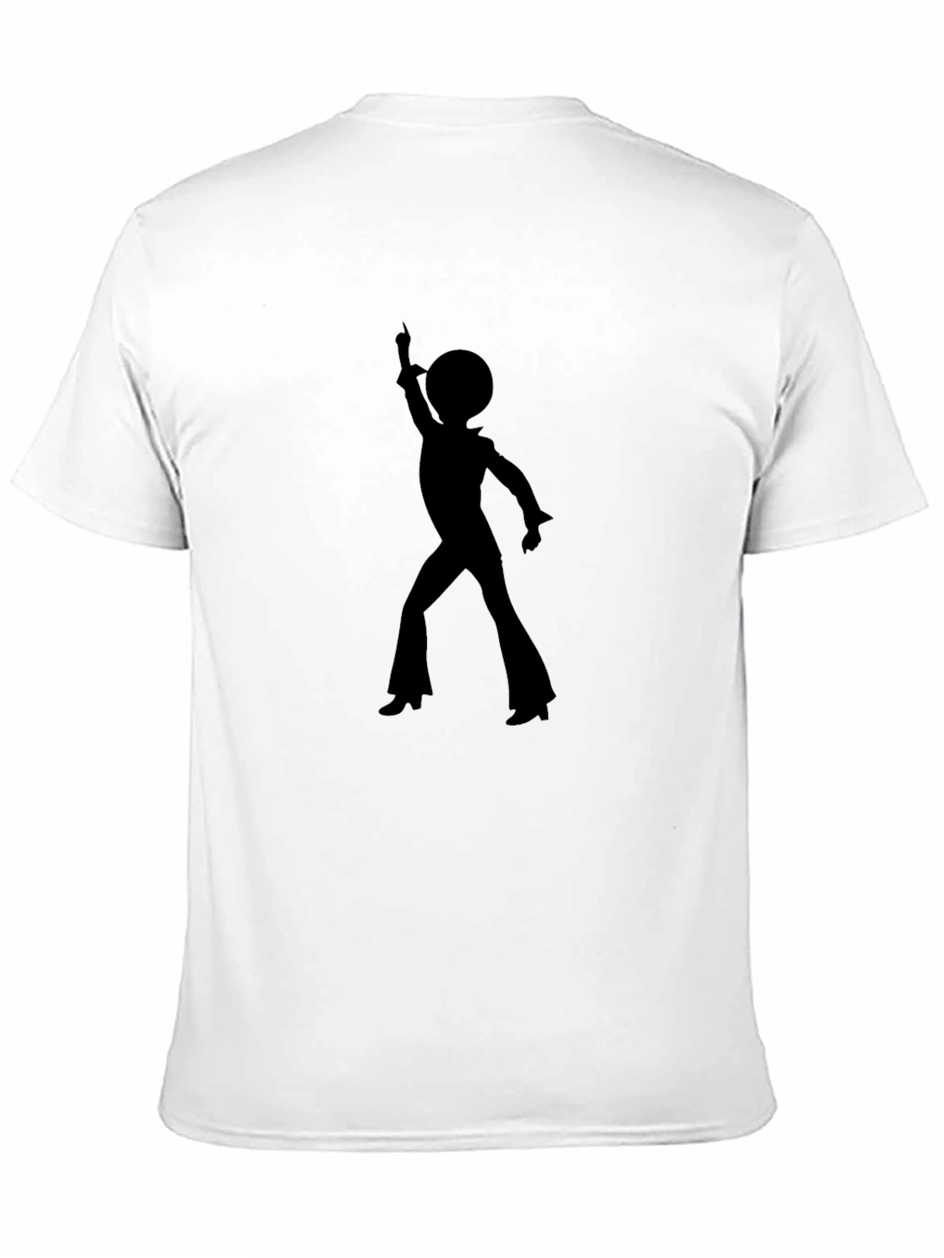 Retro Disco Dancer Graphic Tee - Black
