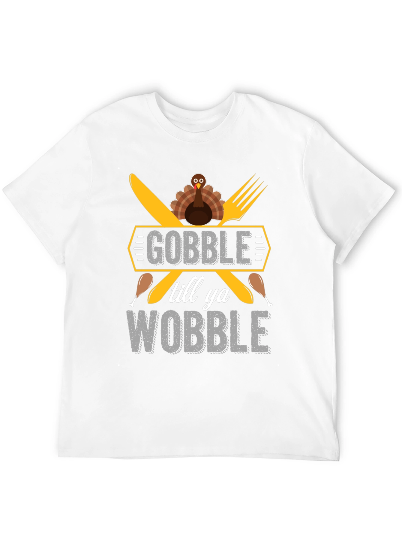Gobble Till You Wobble Thanksgiving Graphic Tee
