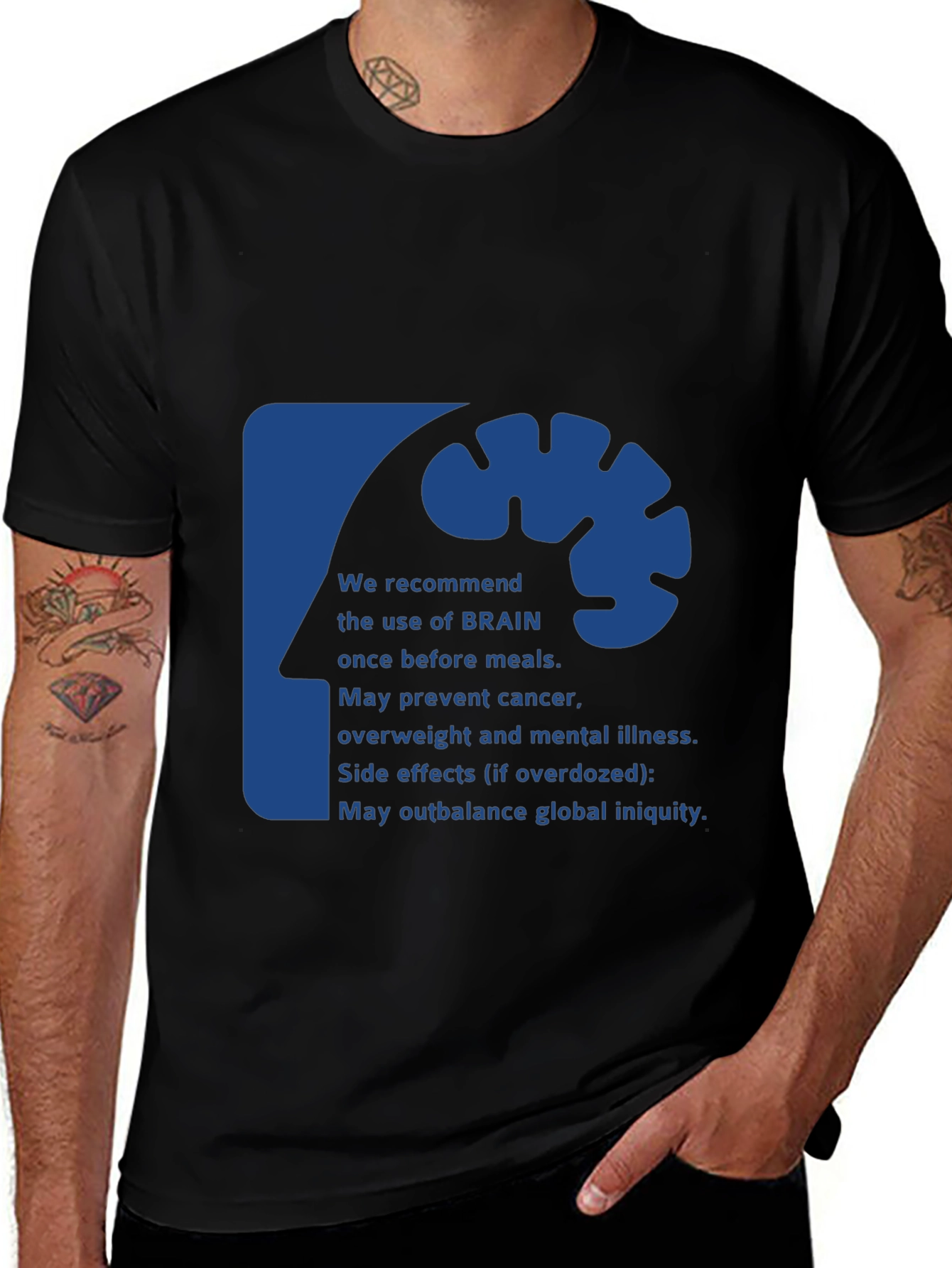 Brain Use Recommendation Graphic Tee