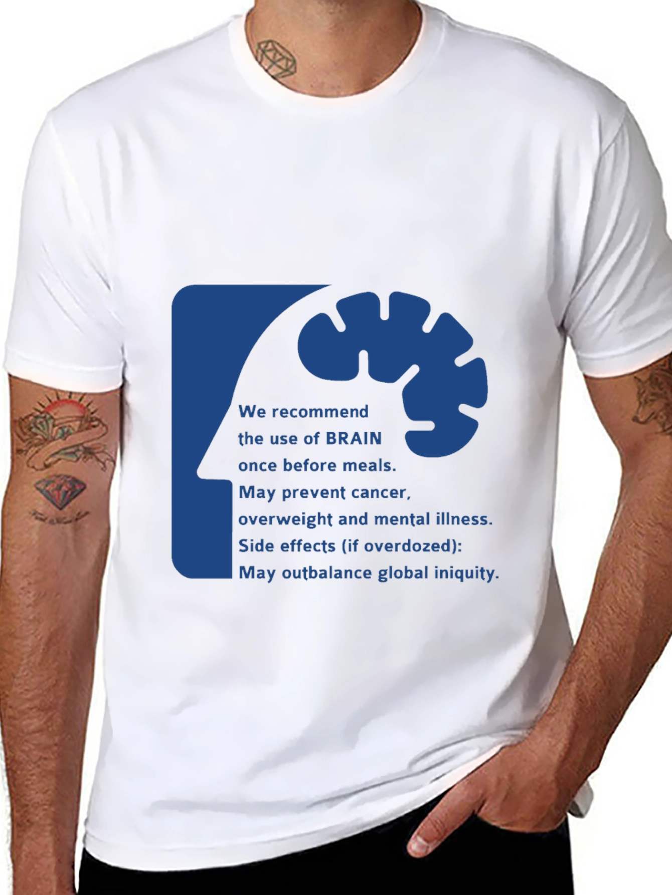 Brain Use Recommendation Graphic Tee