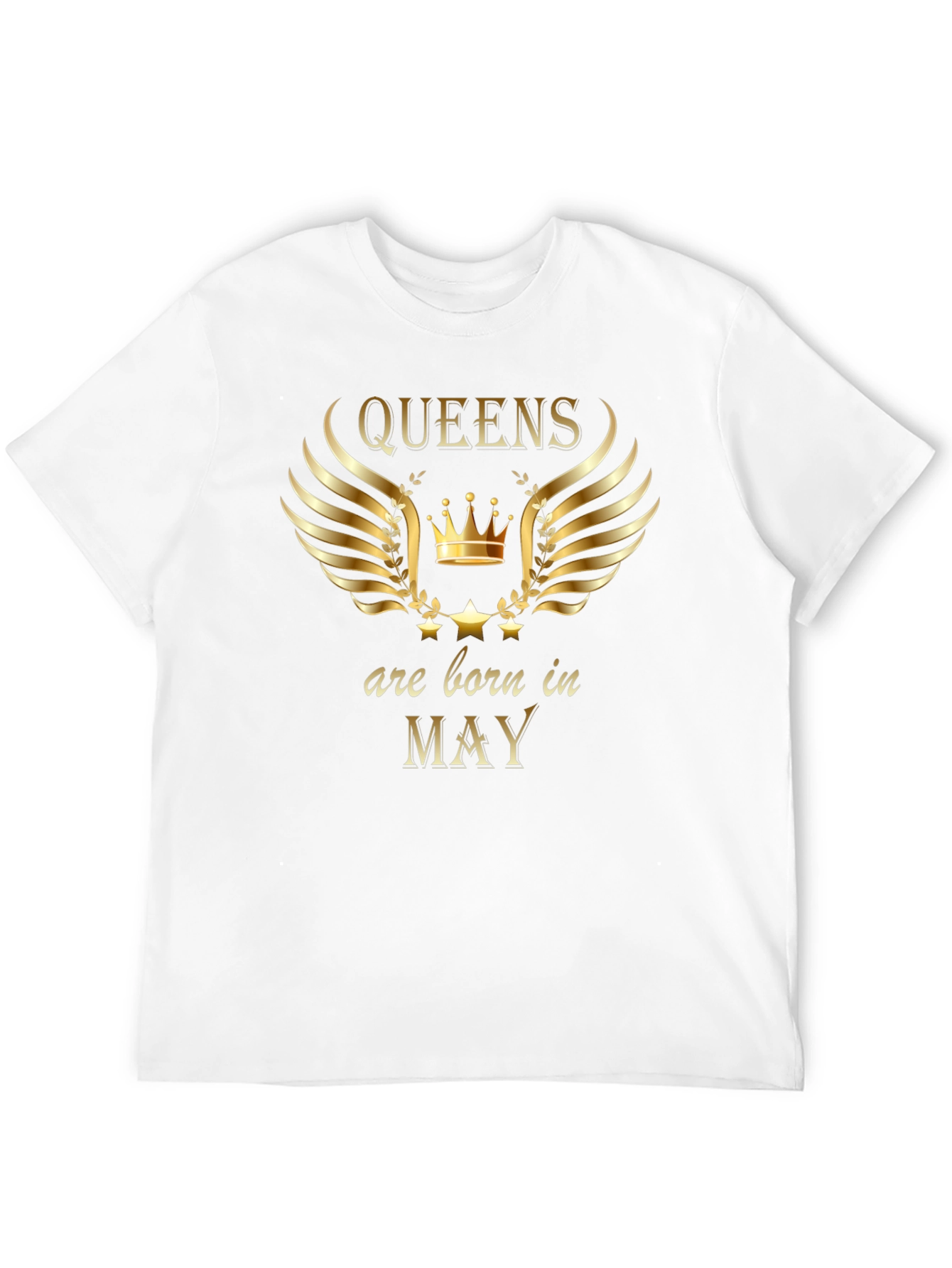 Queens Born in May Black Graphic Tee