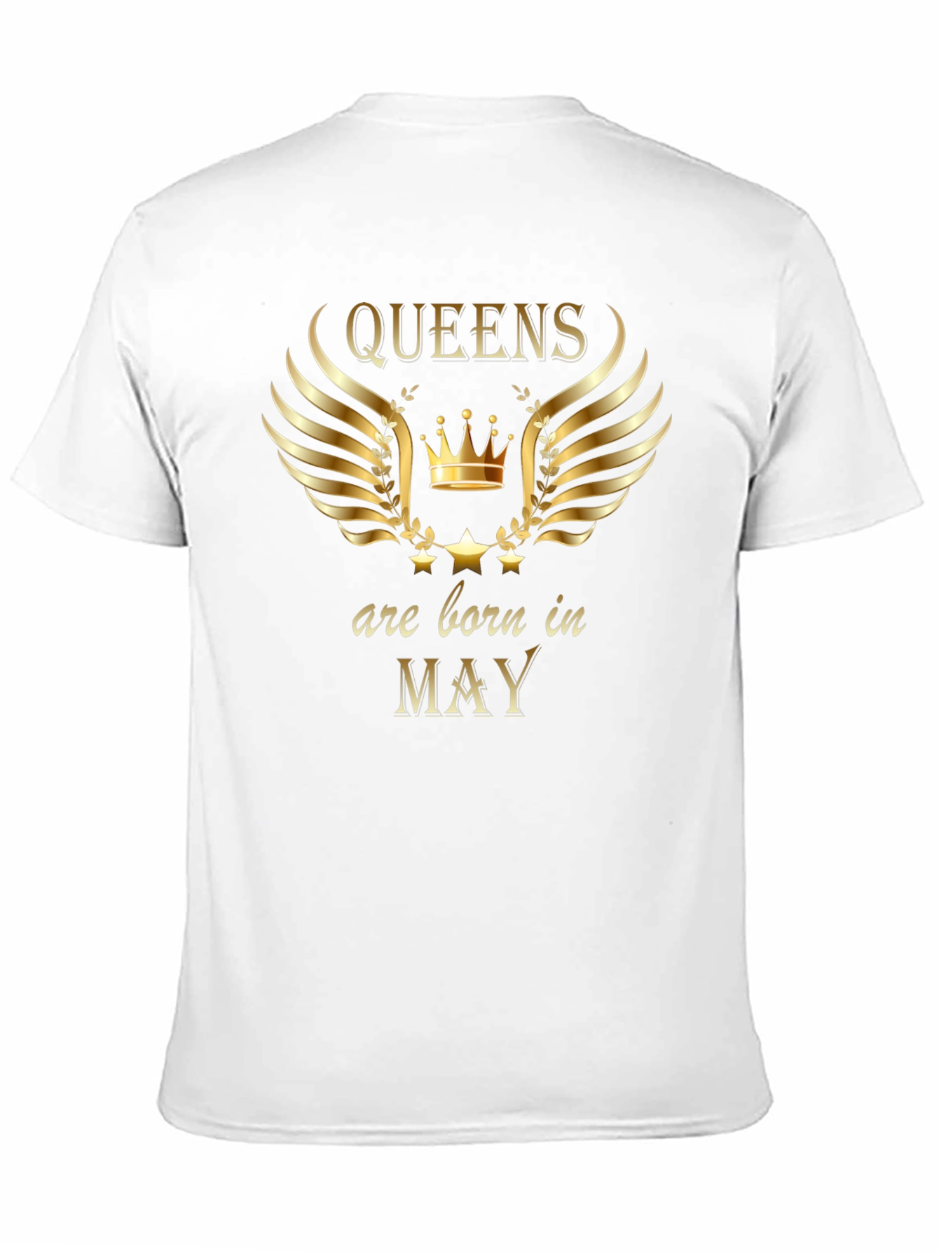 Queens Born in May Black Graphic Tee