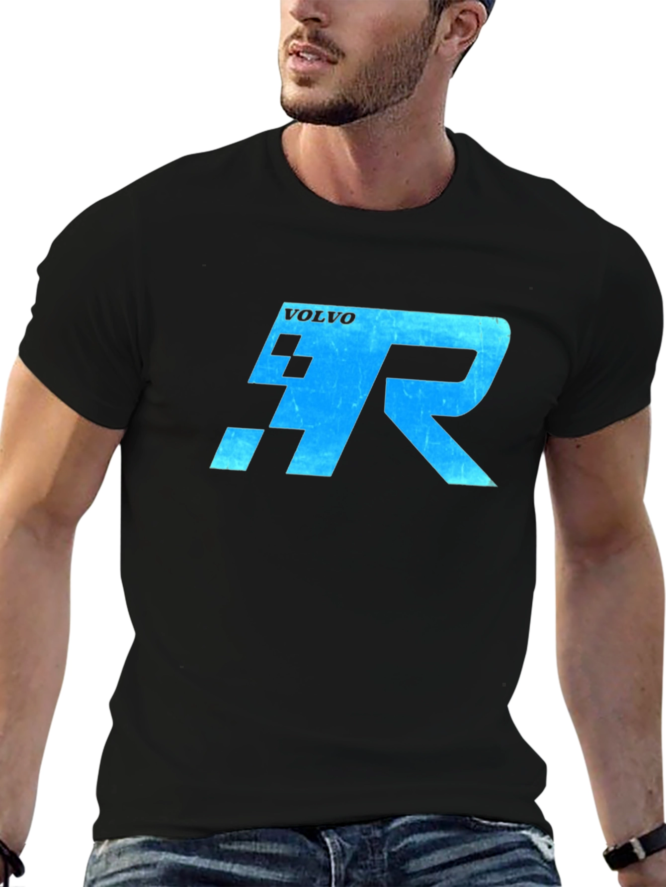 Volvo R T-Shirt - Black Automotive Enthusiast Tee