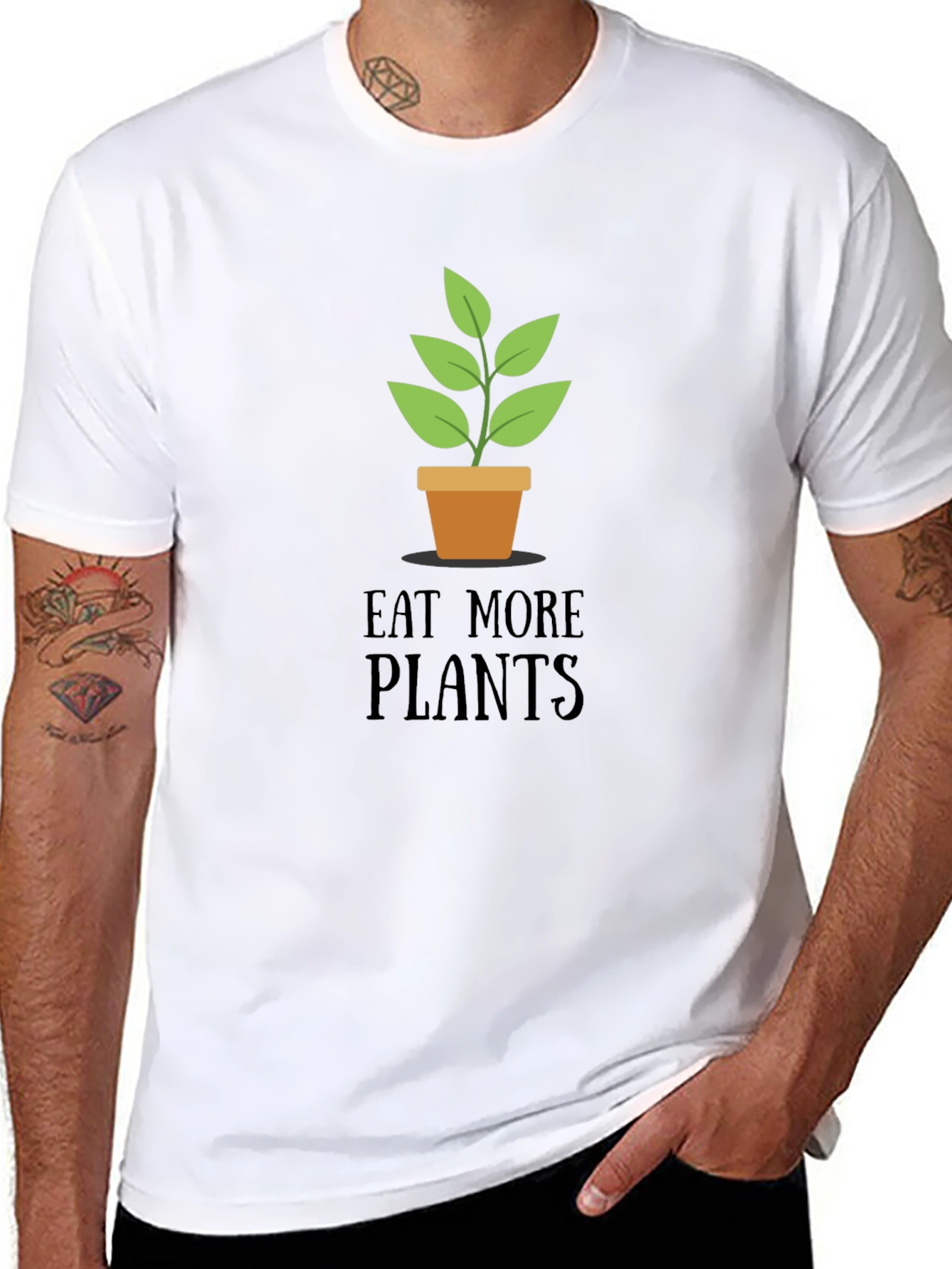 Eat More Plants T-Shirt - Vegan Friendly Tee