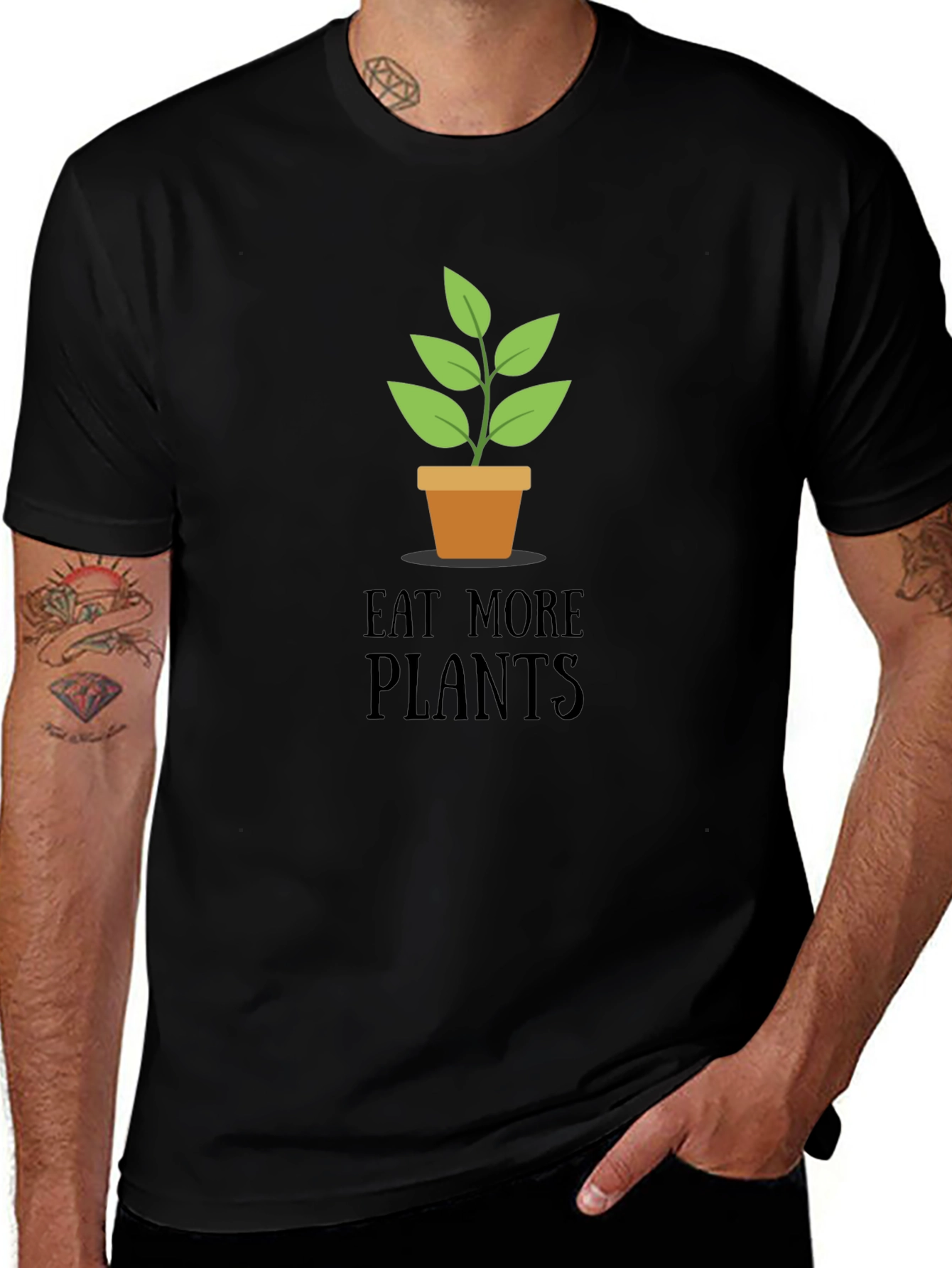 Eat More Plants T-Shirt - Vegan Friendly Tee