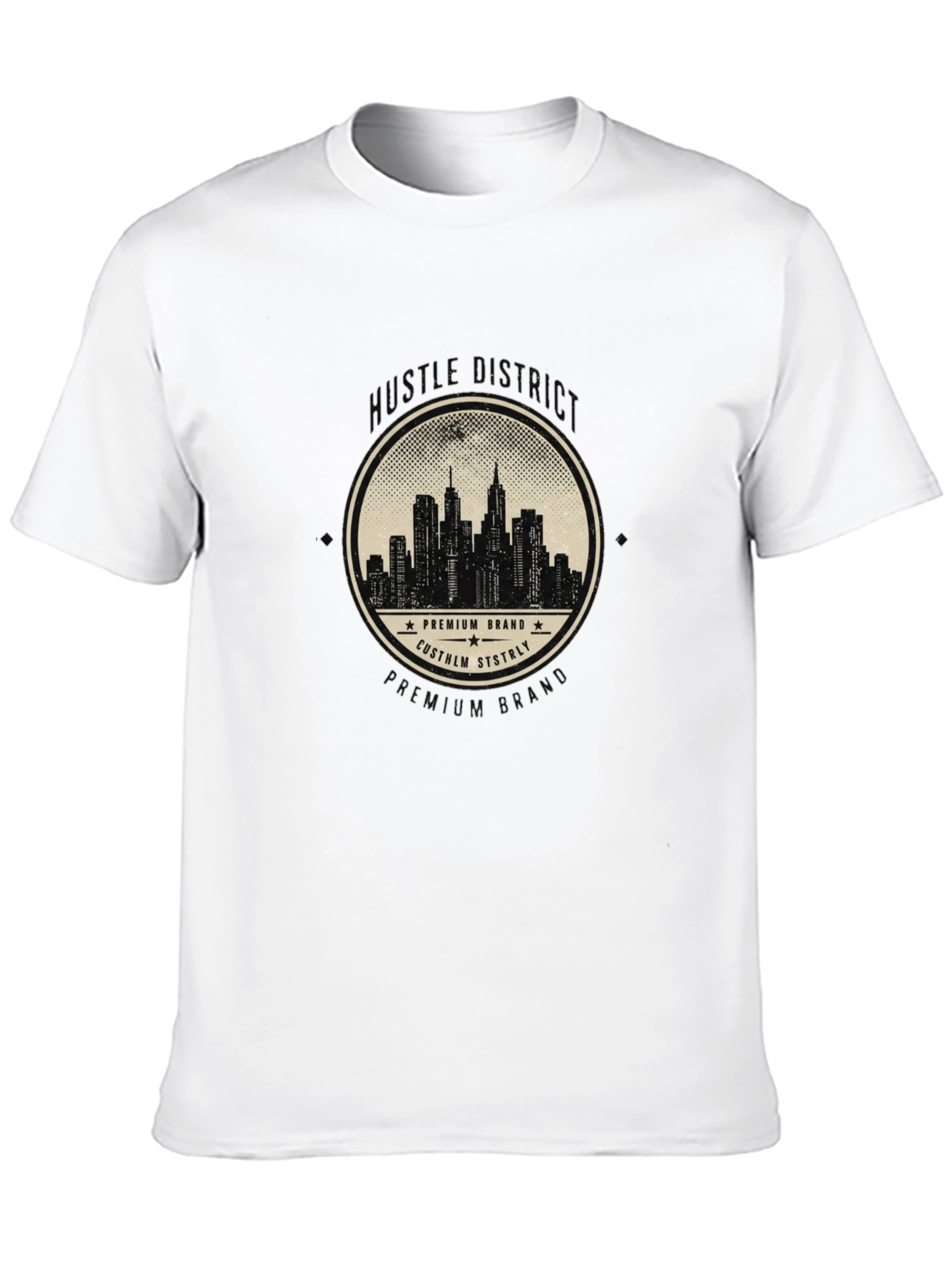 Urban Skyline Premium Brand Black T-Shirt