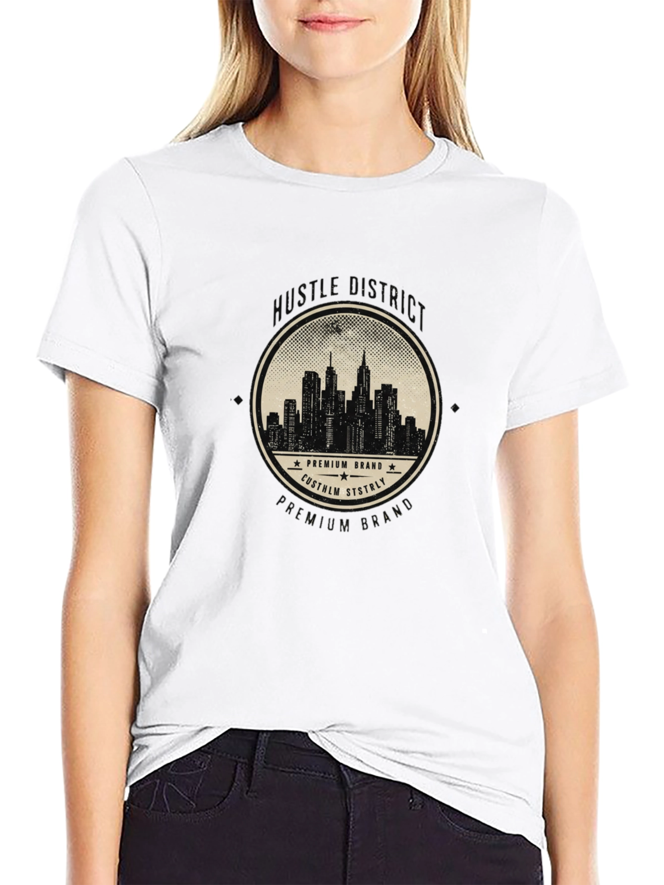 Urban Skyline Premium Brand Black T-Shirt