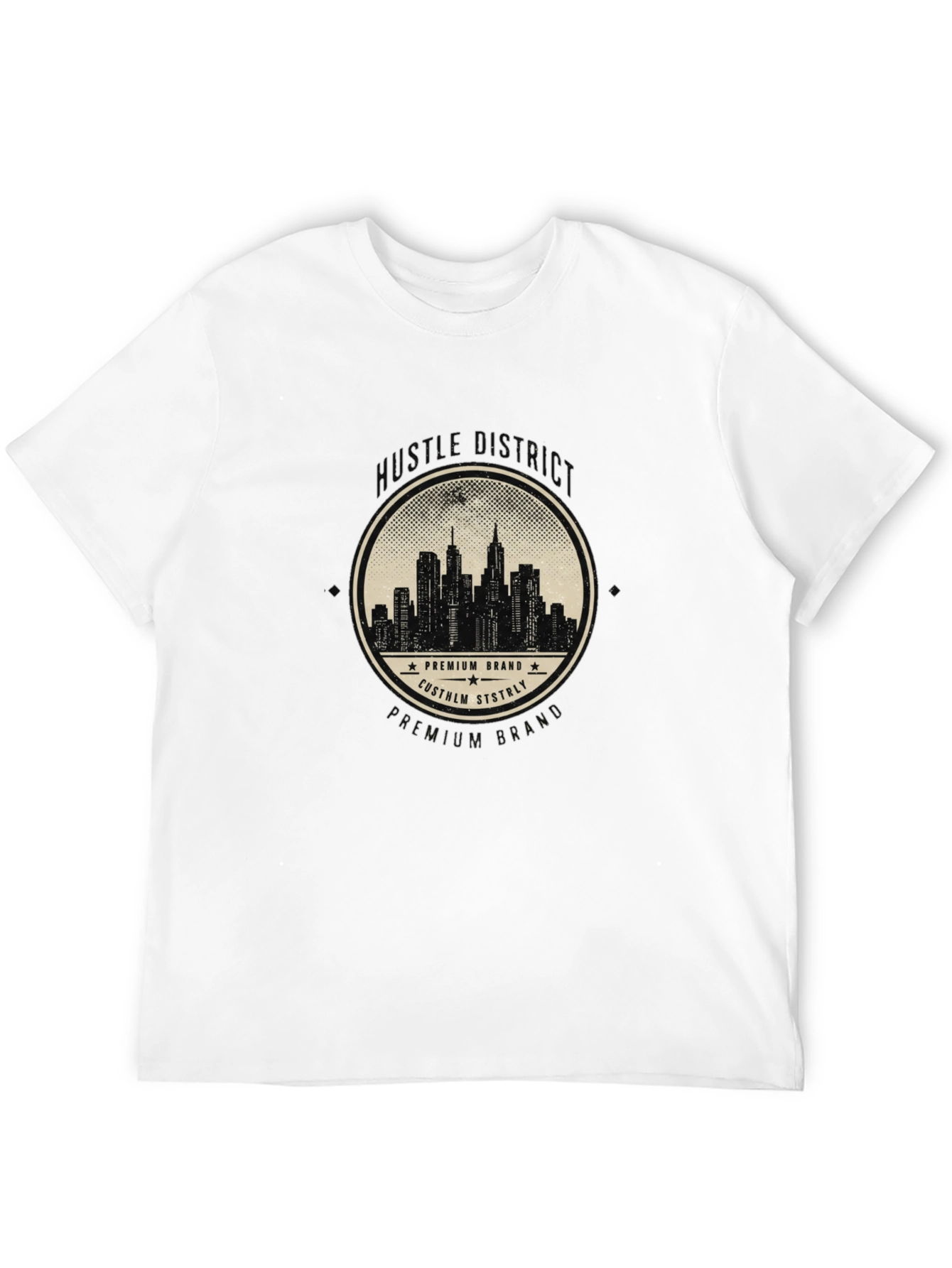 Urban Skyline Premium Brand Black T-Shirt