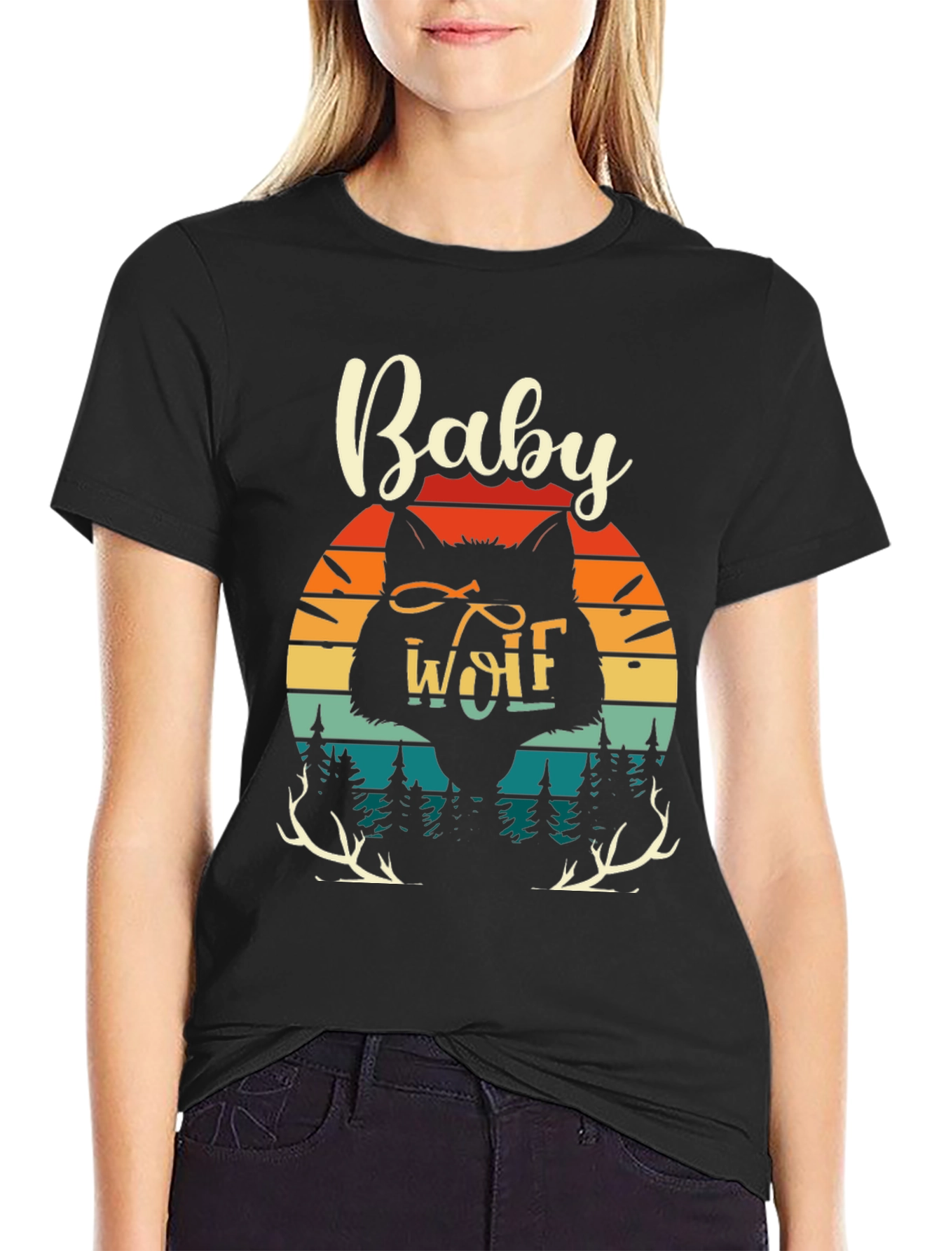 Baby Wolf Graphic Tee - Nature Inspired Design