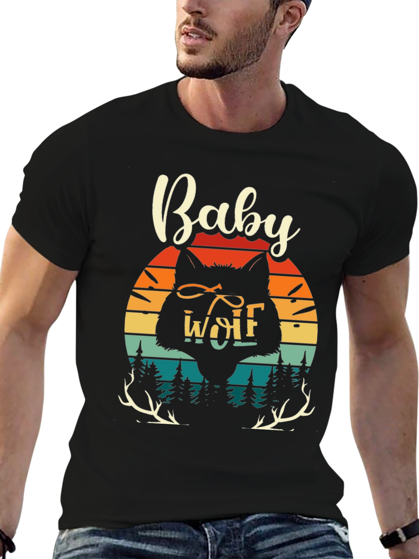 Baby Wolf Graphic Tee - Nature Inspired Design