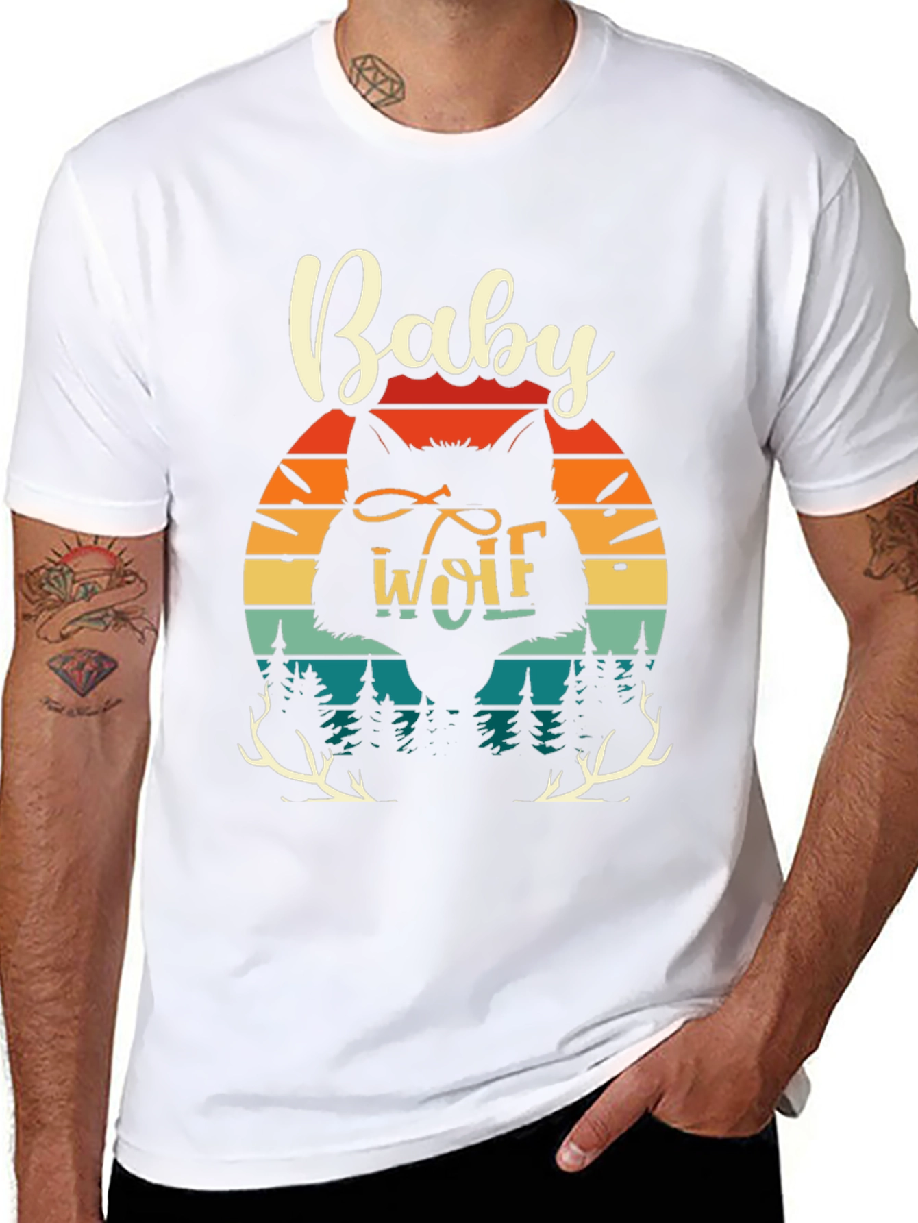 Baby Wolf Graphic Tee - Nature Inspired Design