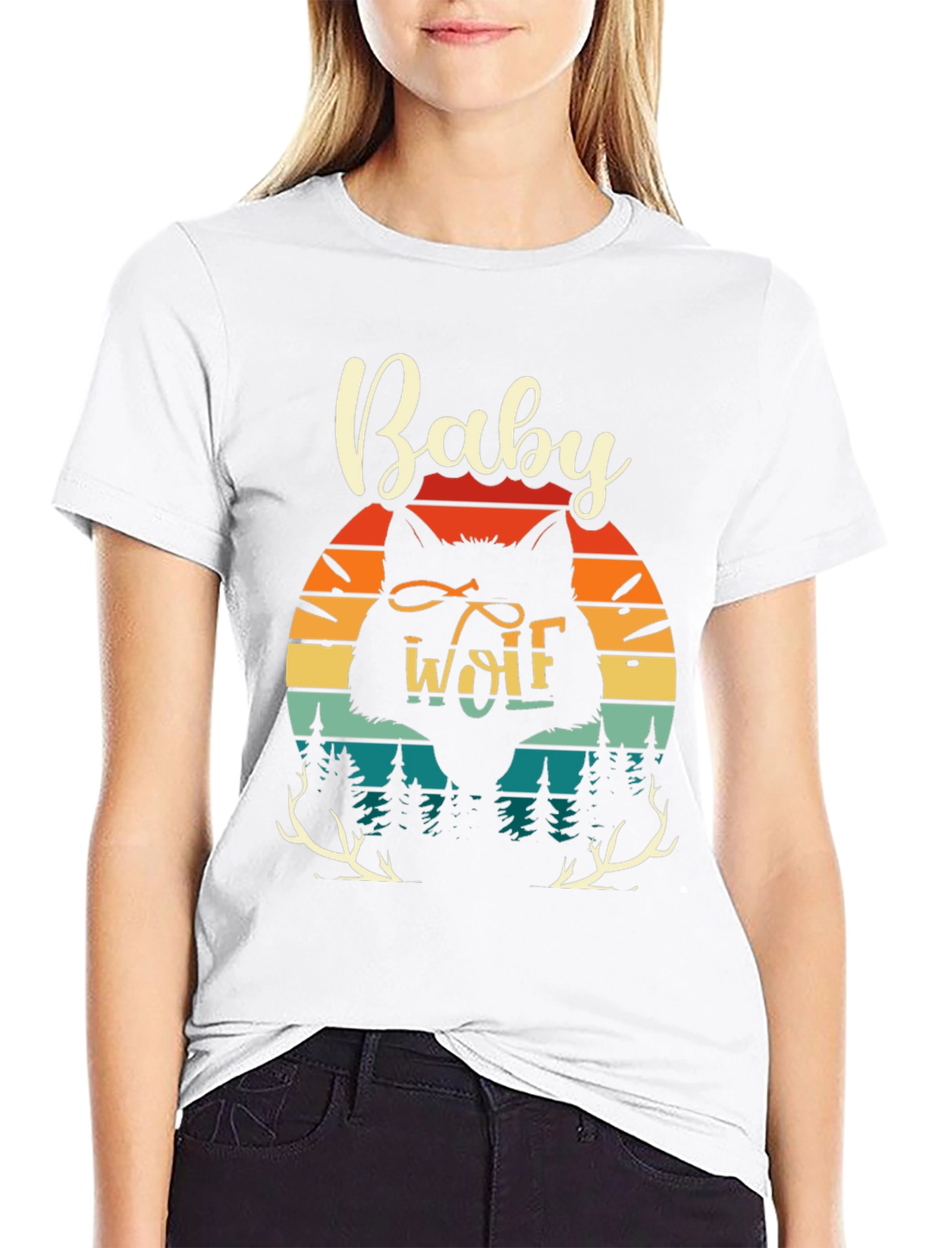 Baby Wolf Graphic Tee - Nature Inspired Design