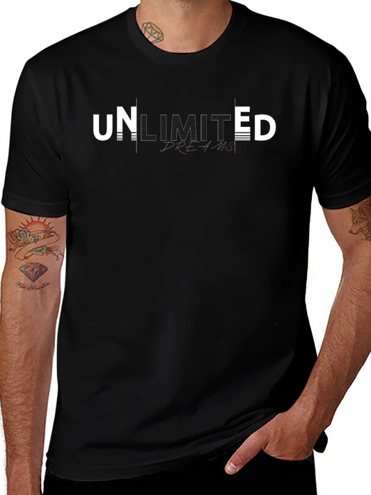 Unlimited Dreams Black Graphic Tee