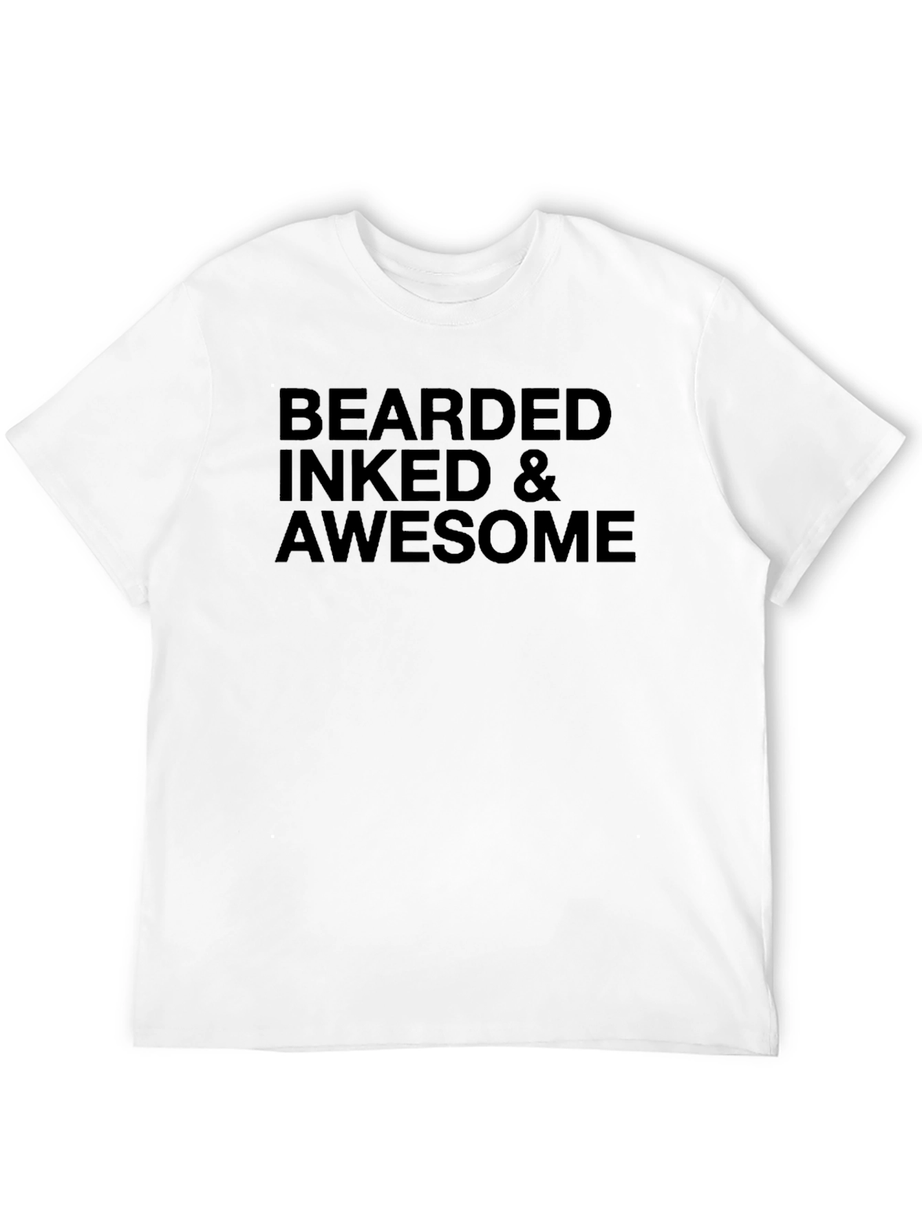 Bearded Inked & Awesome Graphic Tee