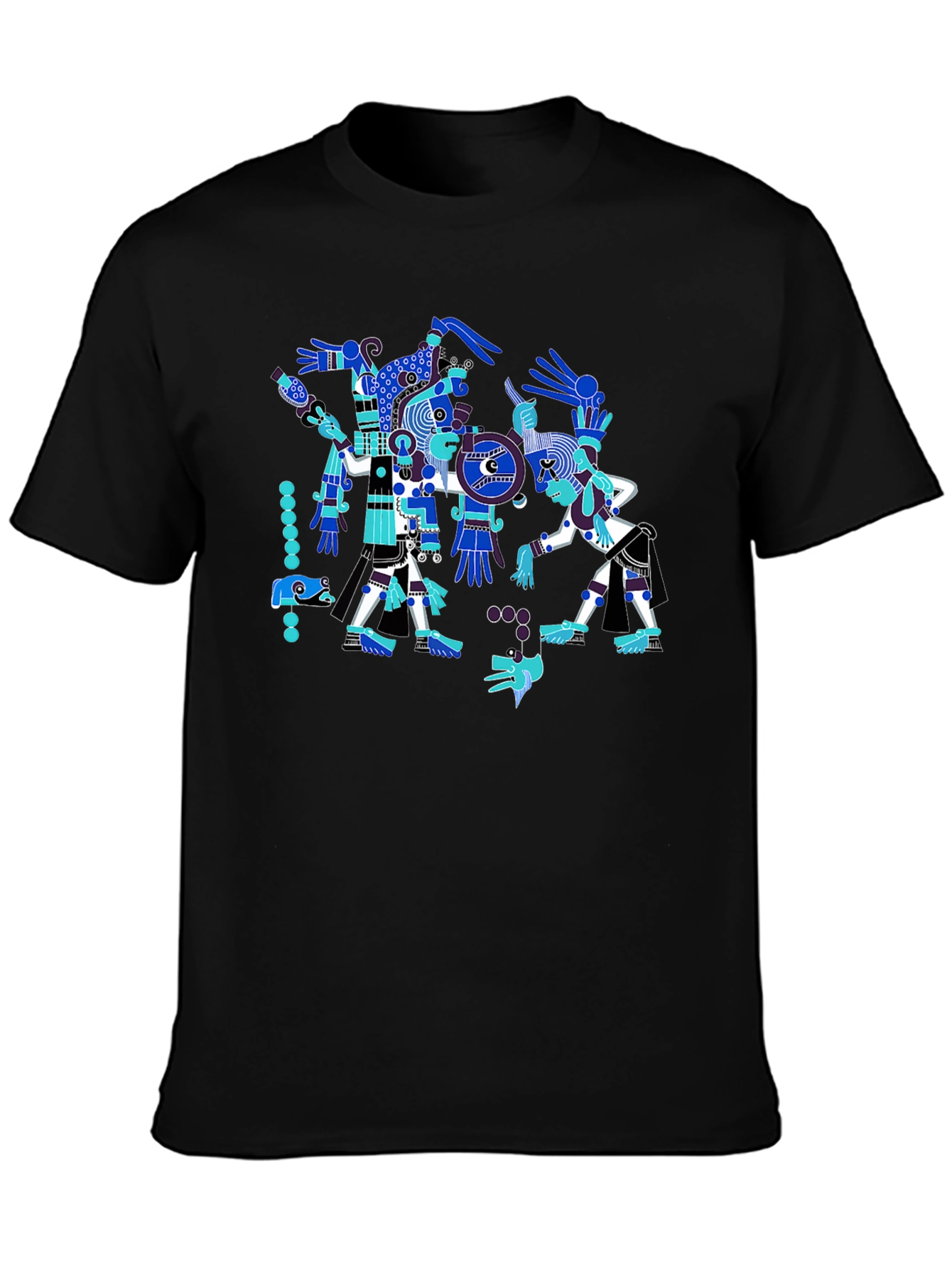 Aztec Art T-Shirt - Black