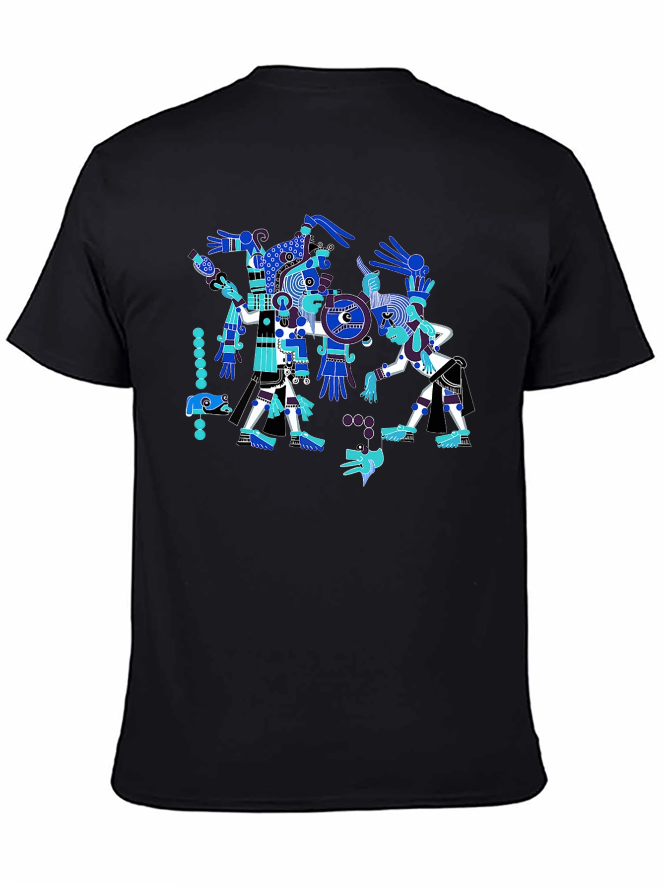 Aztec Art T-Shirt - Black