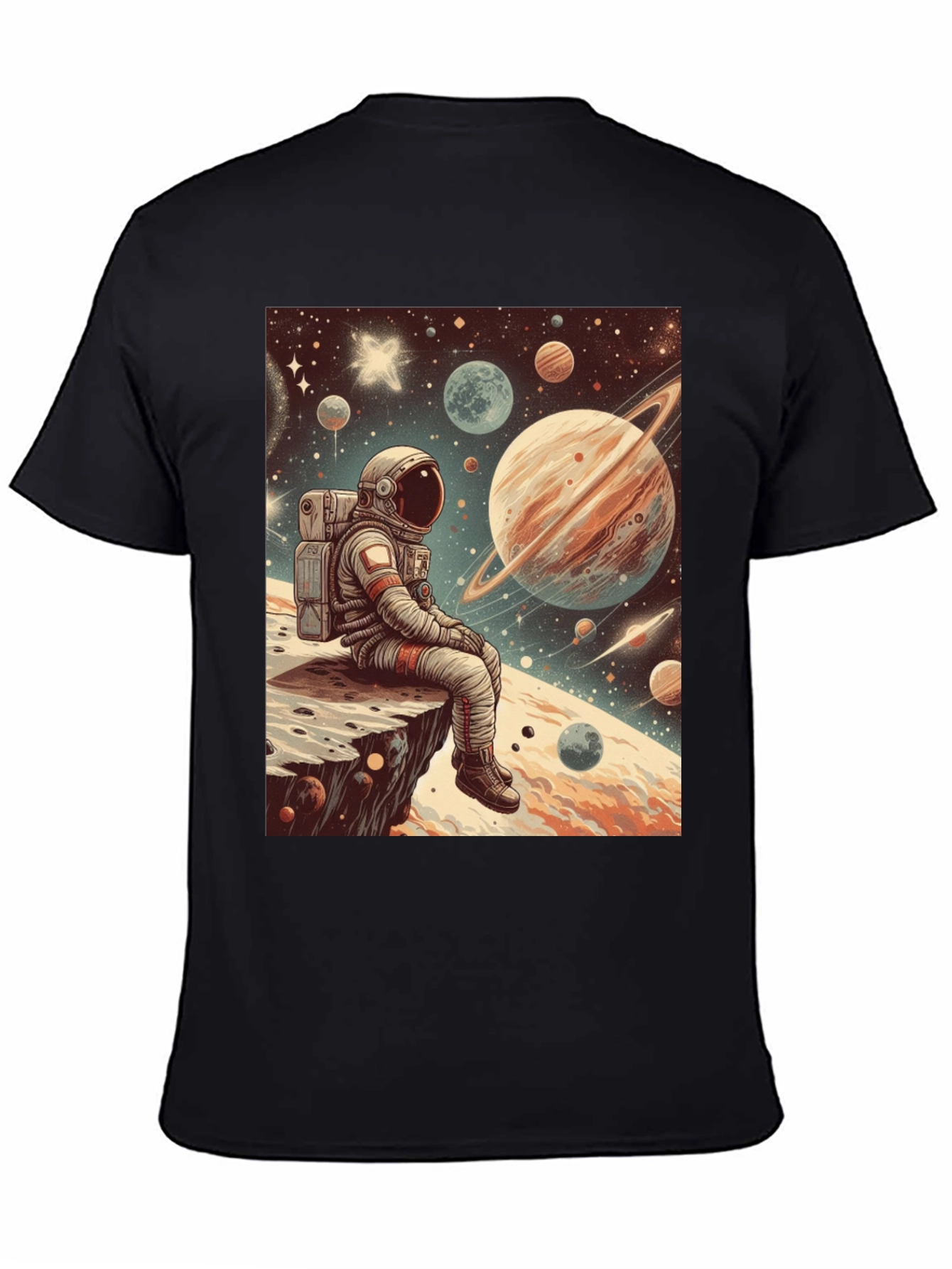 Astronaut Space Print T-Shirt