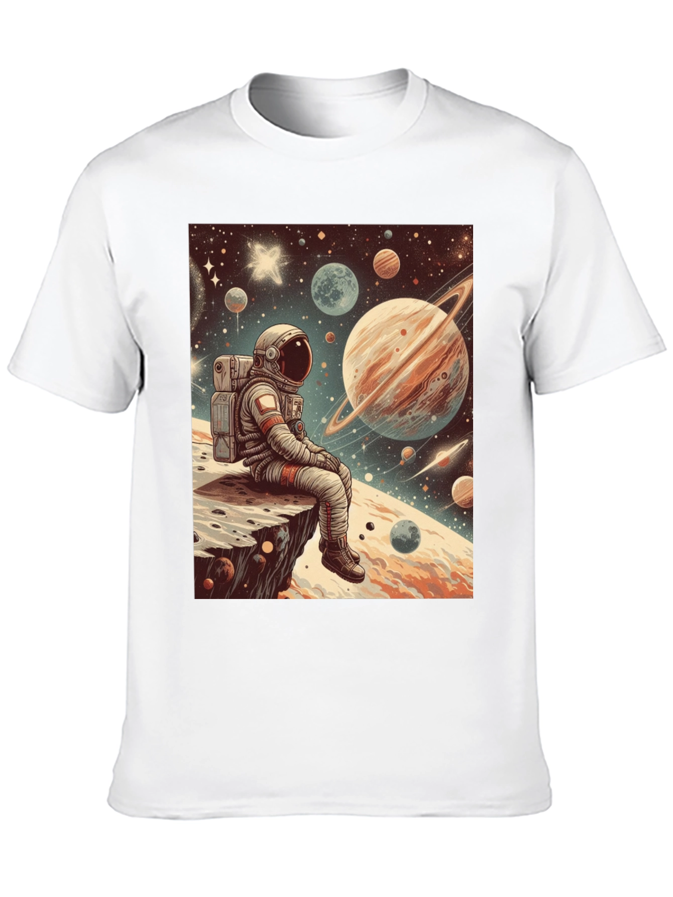 Astronaut Space Print T-Shirt