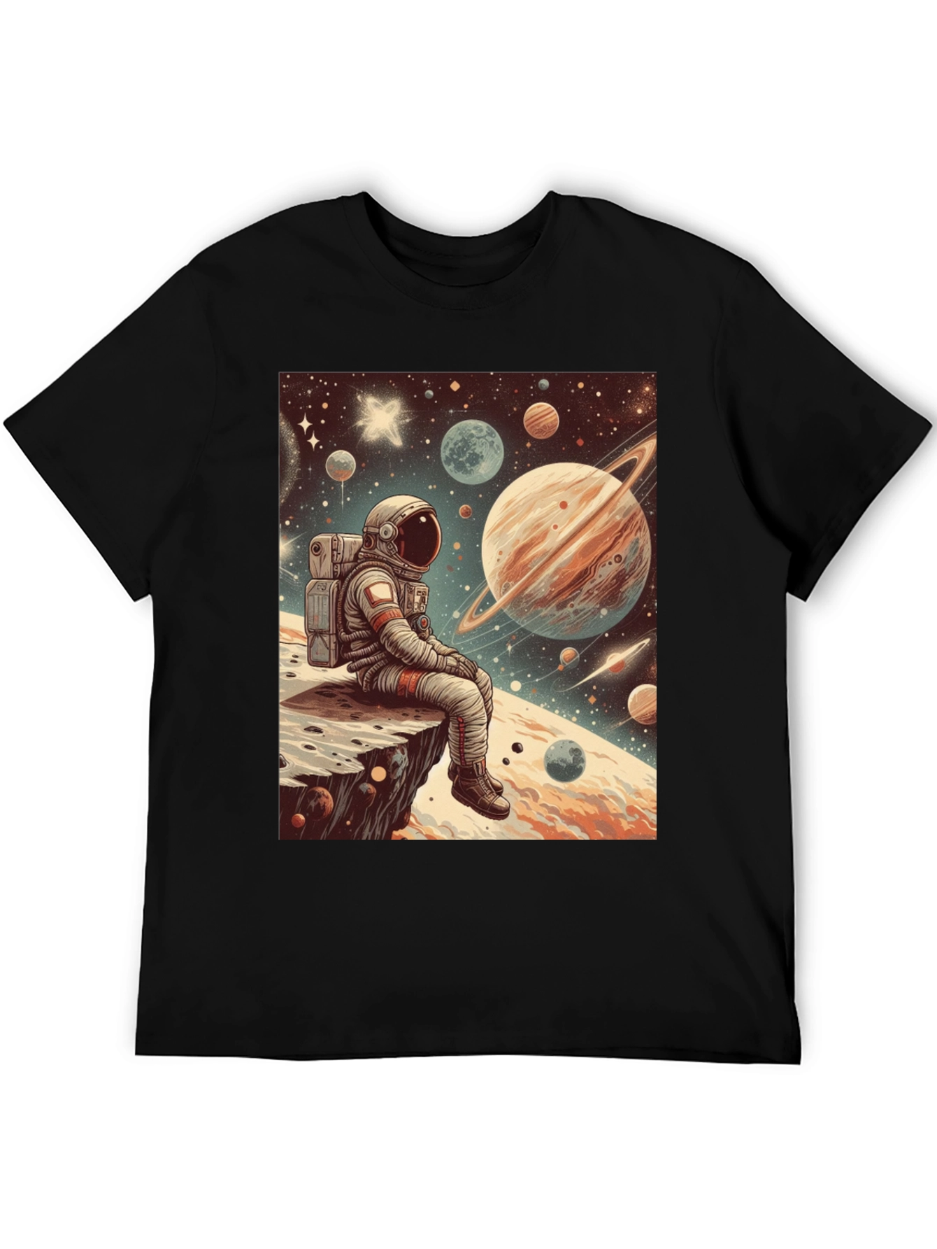 Astronaut Space Print T-Shirt